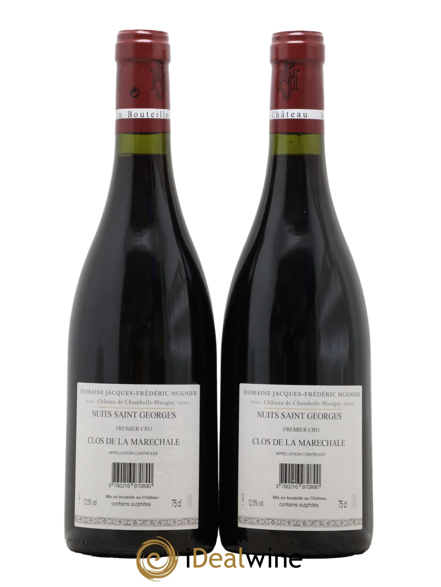 Nuits Saint-Georges 1er Cru Clos de La Maréchale Jacques-Frédéric Mugnier 2013 - Posten von 2 Flaschen - 1