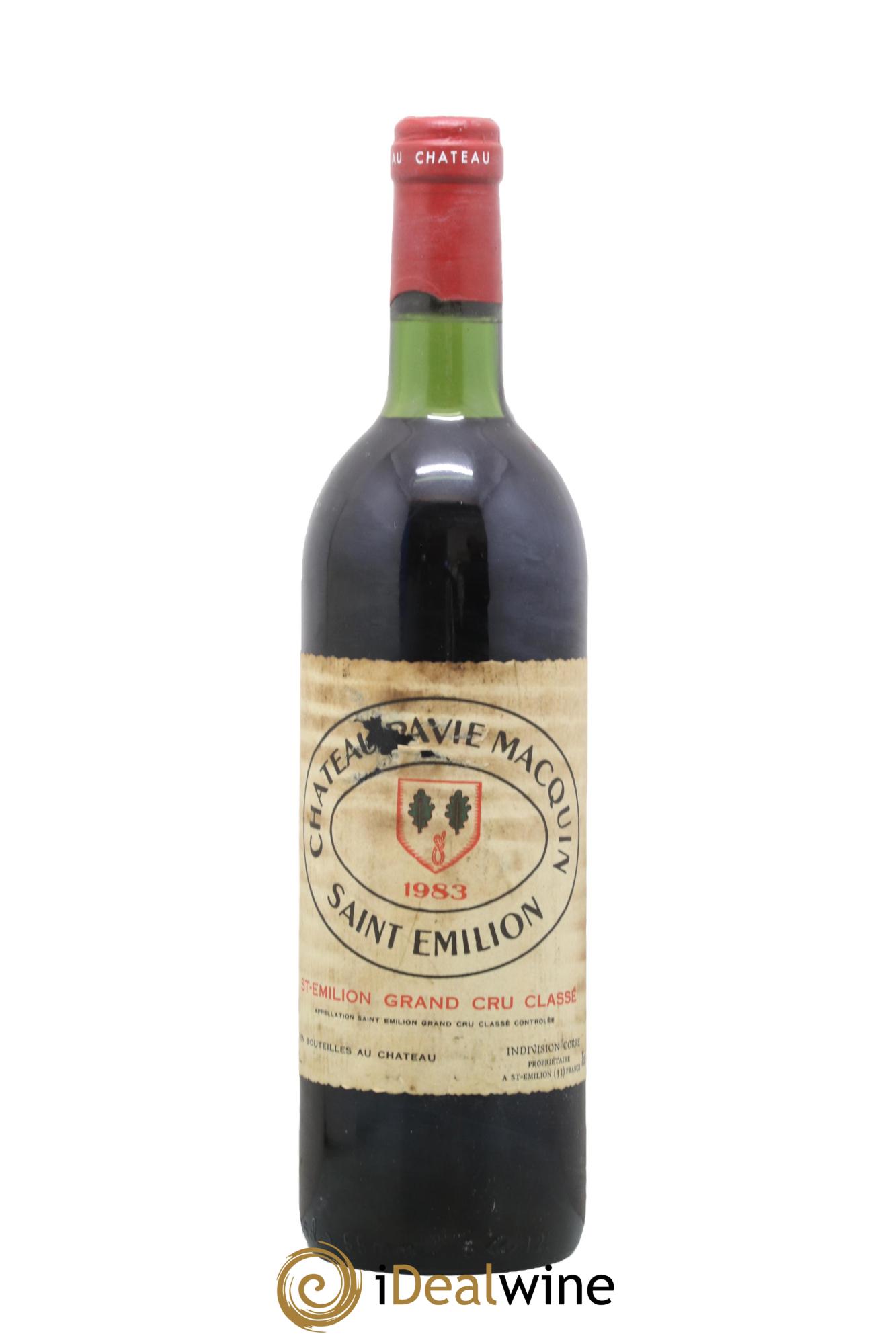 Château Pavie Macquin 1er Grand Cru Classé B 1983 - Posten von 1 Flasche - 0