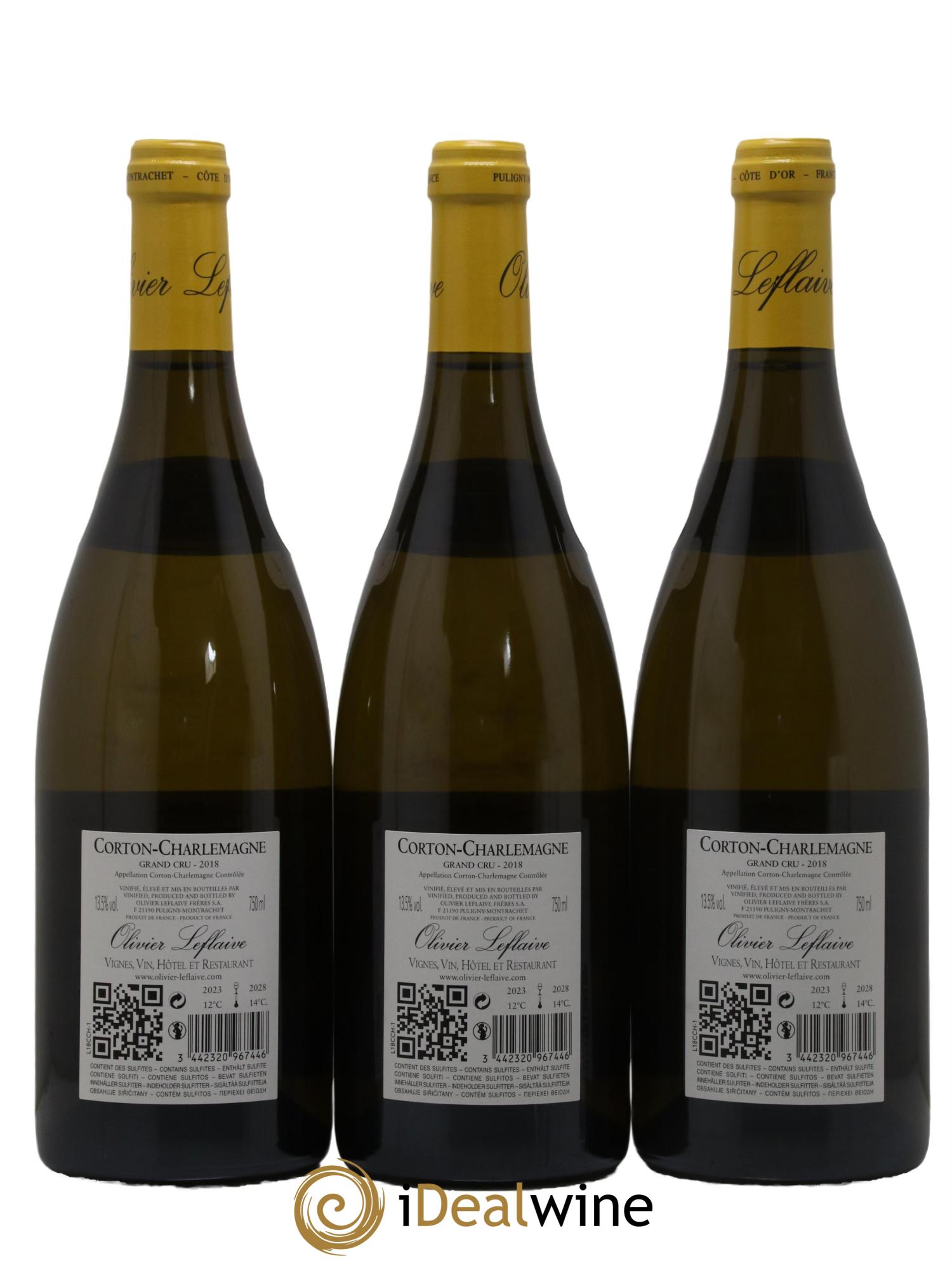 Corton-Charlemagne Grand Cru Olivier Leflaive 2018 - Lot of 6 bottles - 2