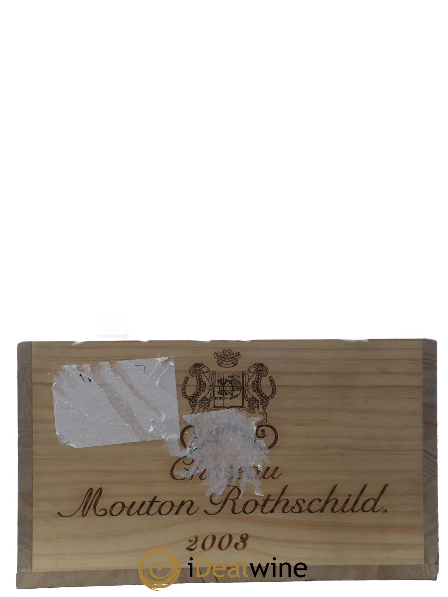 Château Mouton Rothschild 1er Grand Cru Classé  2003 - Lotto di 12 bottiglie - 10