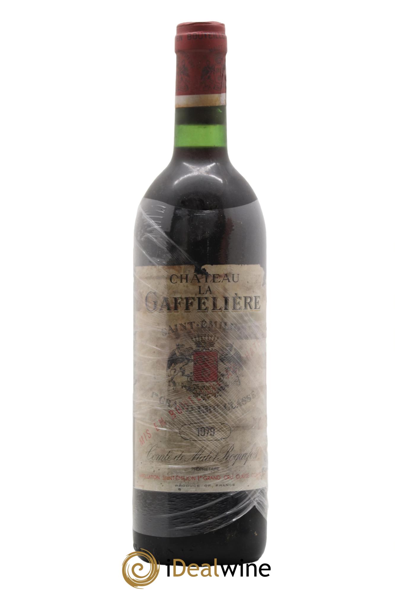 Château la Gaffelière 1er Grand Cru Classé B  1979 - Lot de 1 bouteille - 0