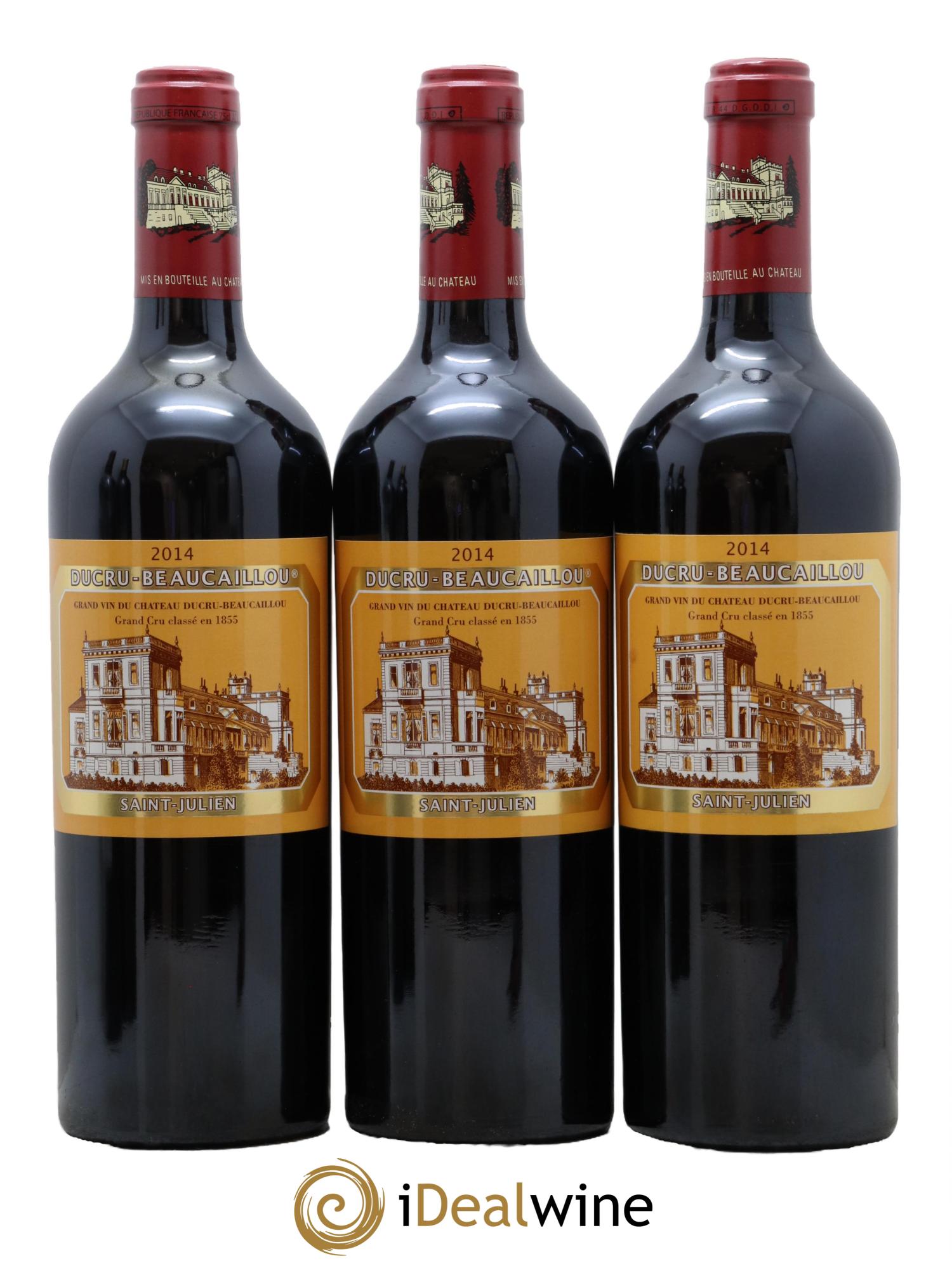 Château Ducru Beaucaillou 2ème Grand Cru Classé 2014 - Lot of 3 bottles - 0