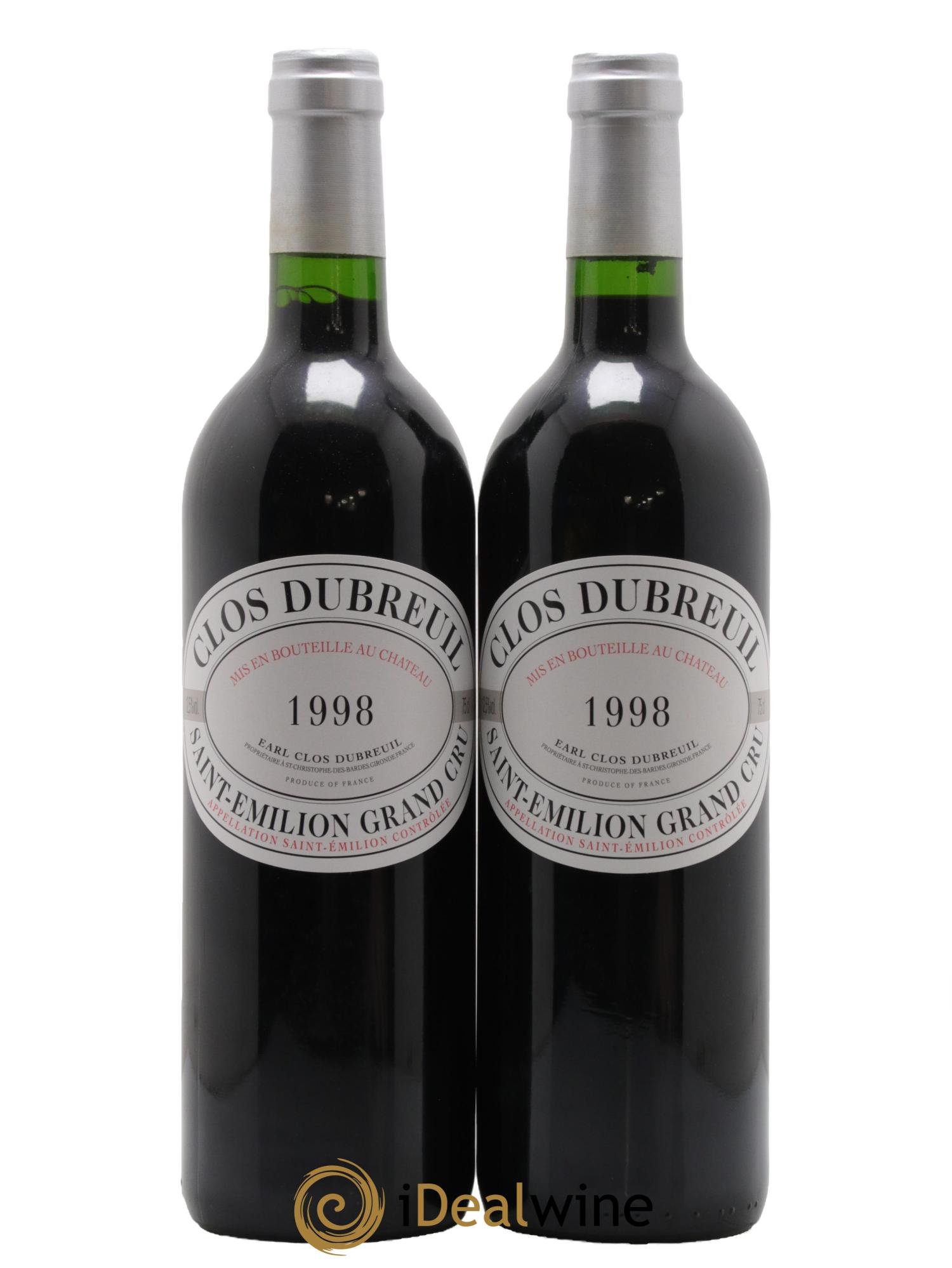 Clos Dubreuil Grand Cru Classé 1998 - Posten von 2 Flaschen - 0