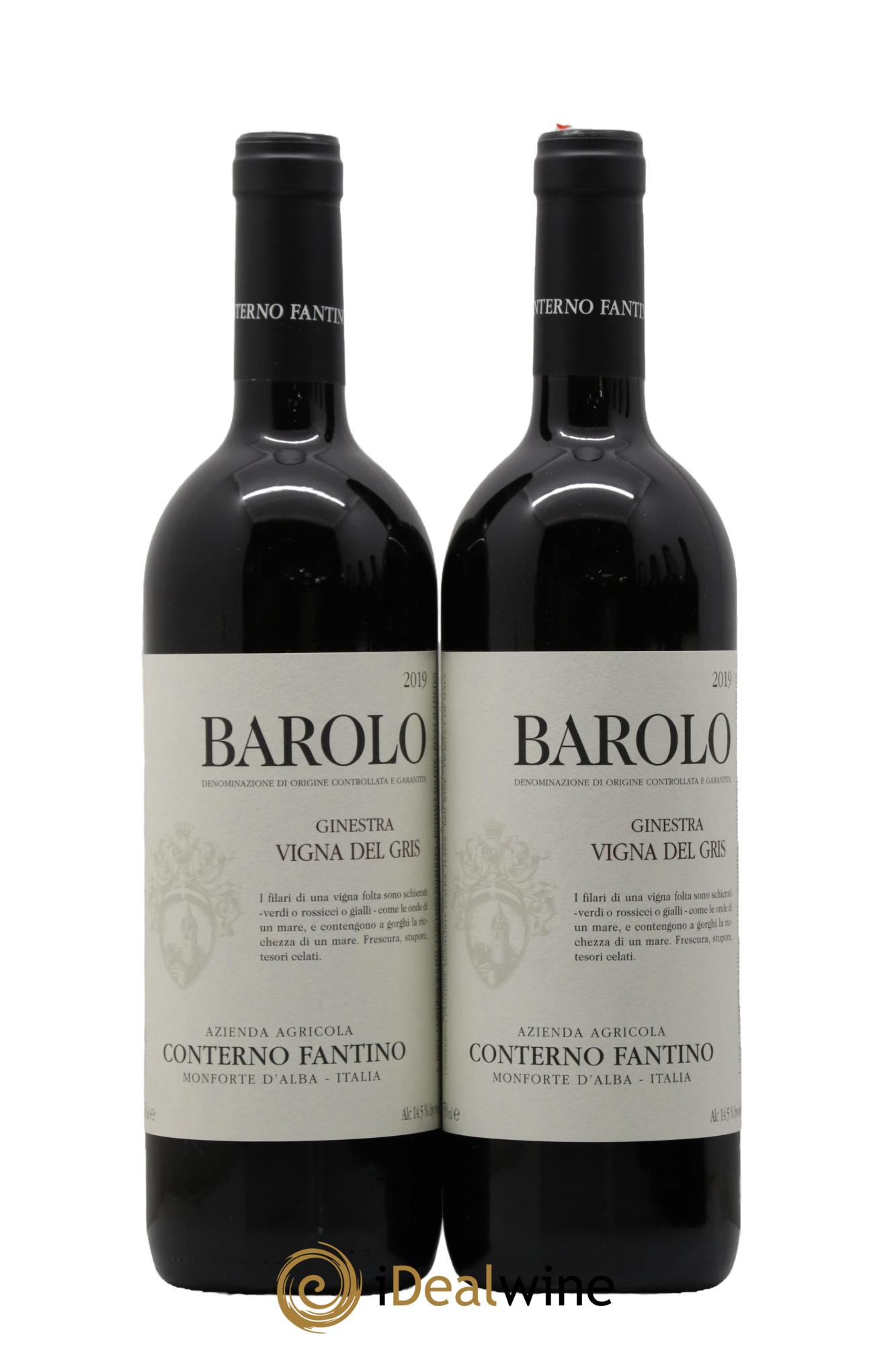 Barolo DOCG Ginestra Vigna Del gris Conterno Fantino 2019 - Posten von 2 Flaschen - 0