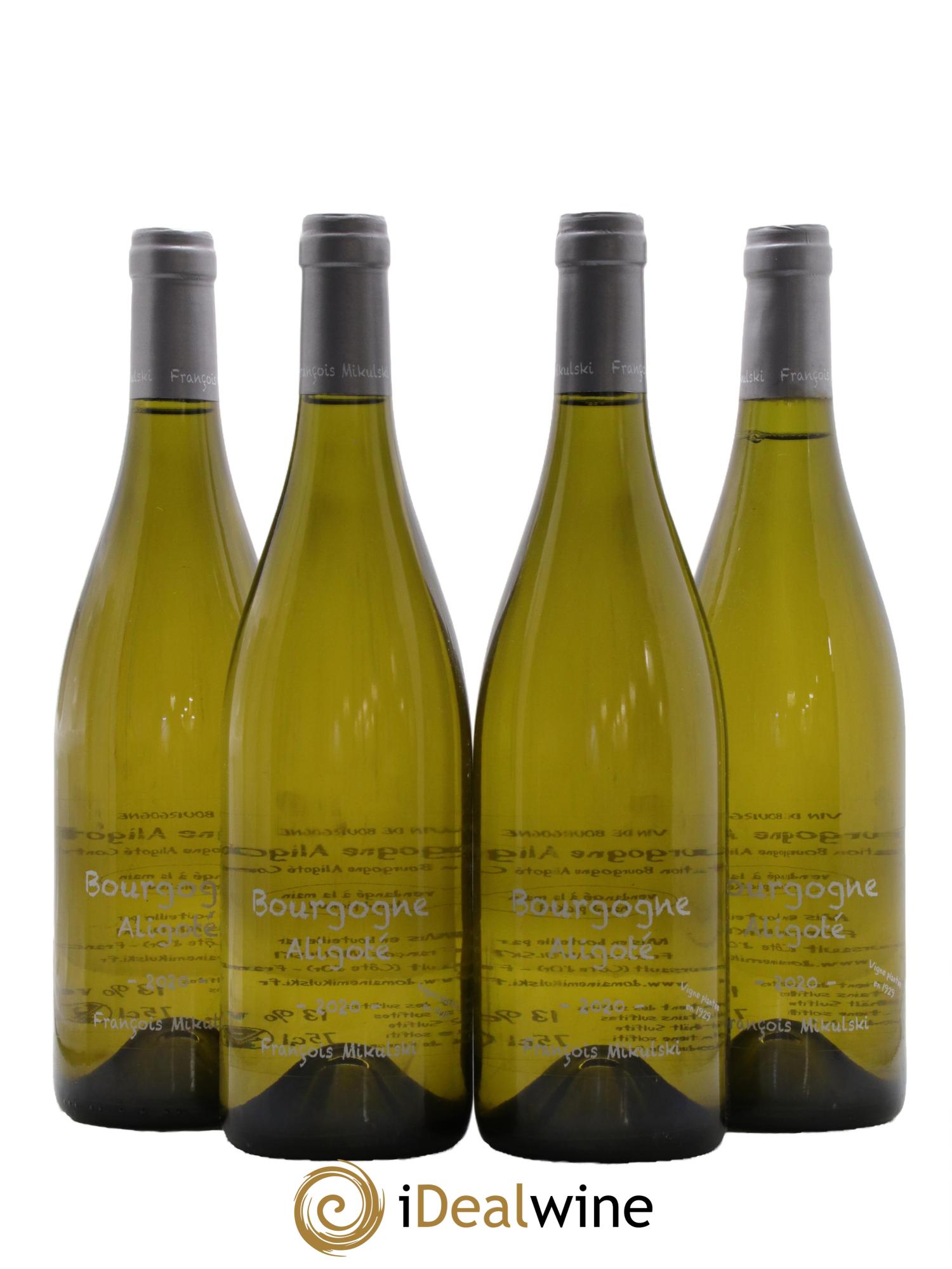 Bourgogne Aligoté François Mikulski 2020 - Lot of 4 bottles - 0