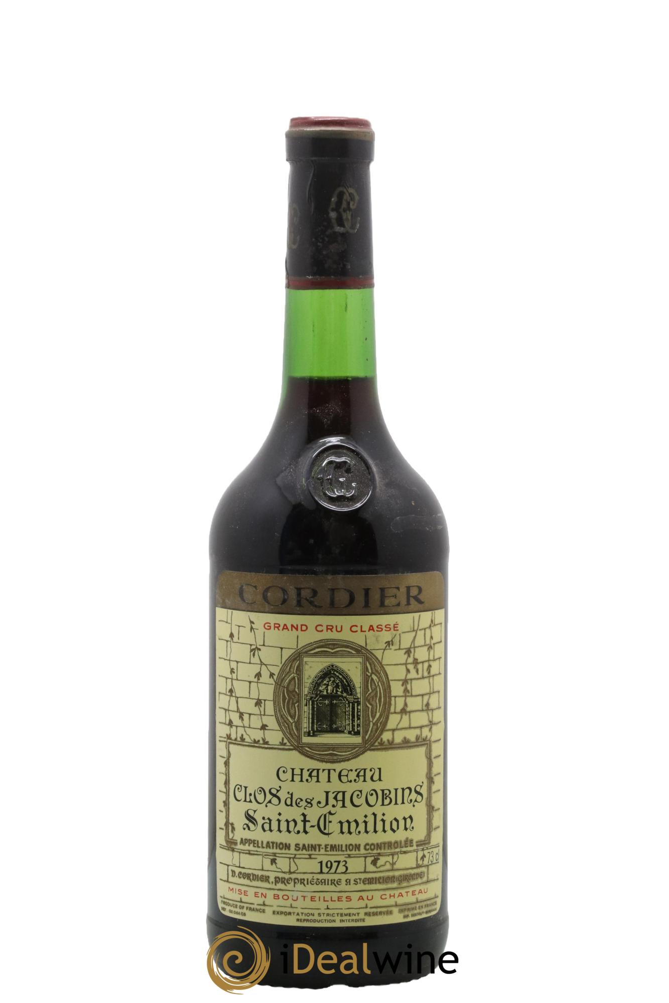 Château Clos des Jacobins Grand Cru Classé 1973 - Lotto di 1 bottiglia - 0