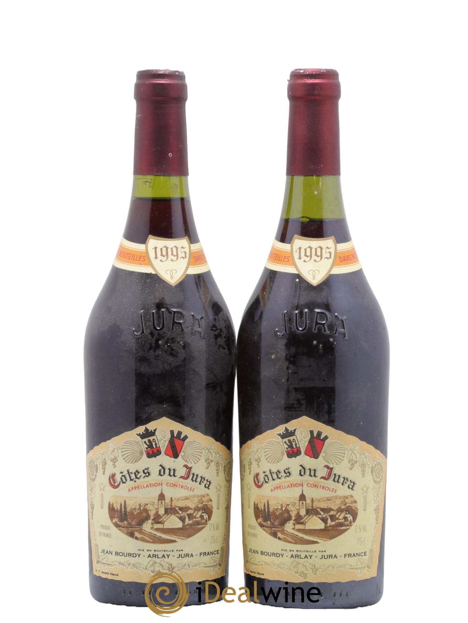 Côtes du Jura Domaine Jean Bourdy 1995 - Lot de 2 bouteilles - 0