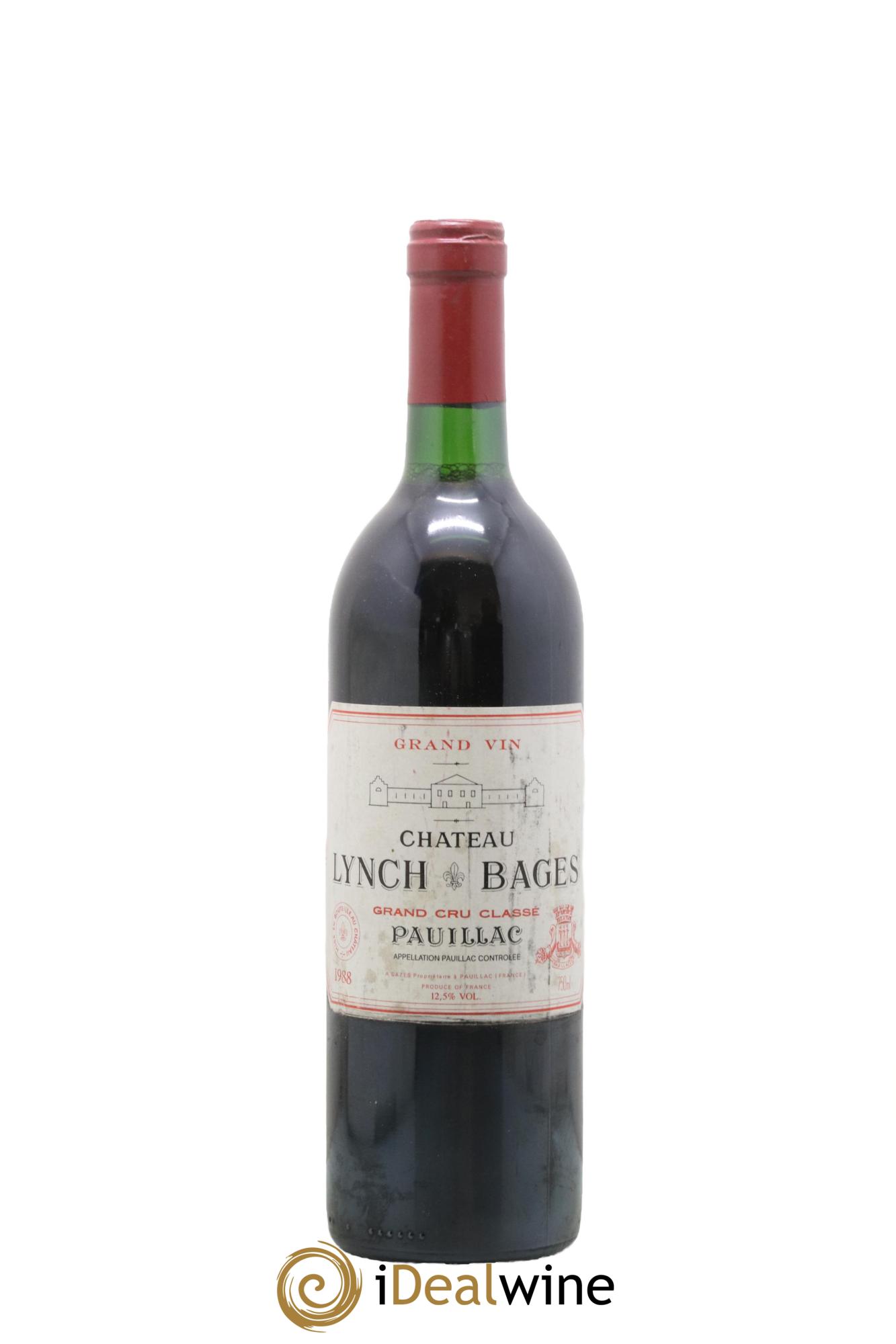 Château Lynch Bages 5ème Grand Cru Classé 1988 - Lot de 1 bouteille - 0