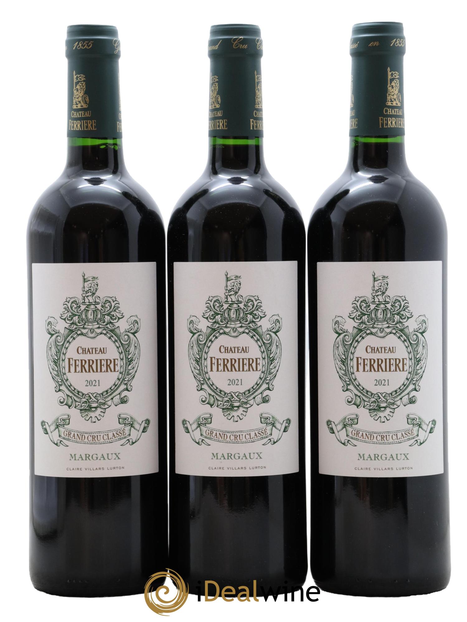 Château Ferrière 3ème Grand Cru Classé 2021 - Lot de 3 bouteilles - 0