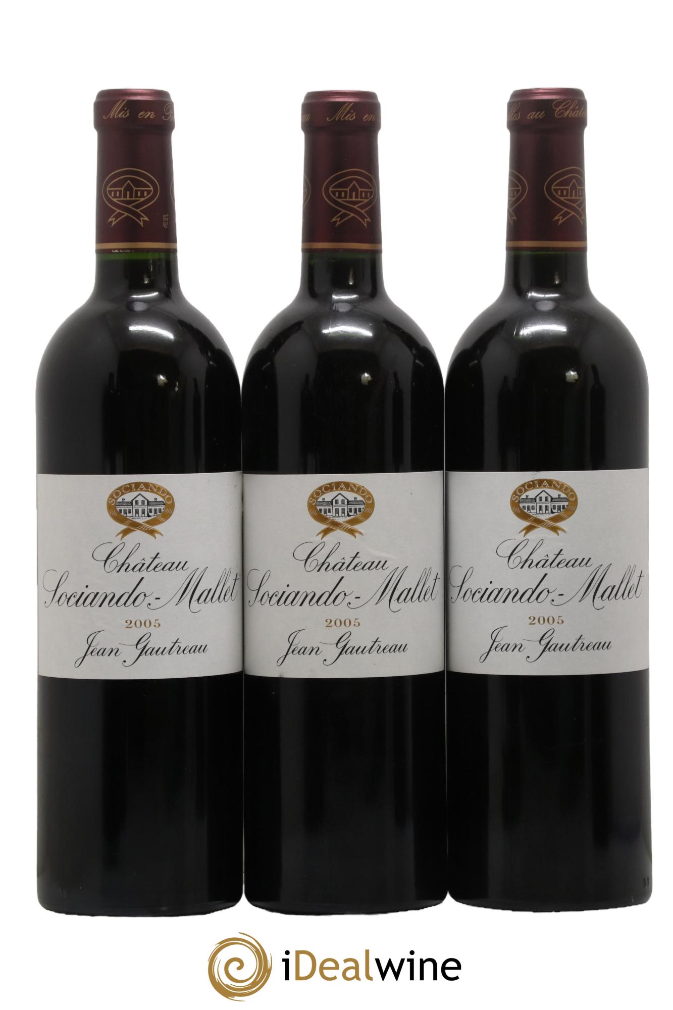 Château Sociando Mallet 2005 - Lot de 6 bouteilles - 1