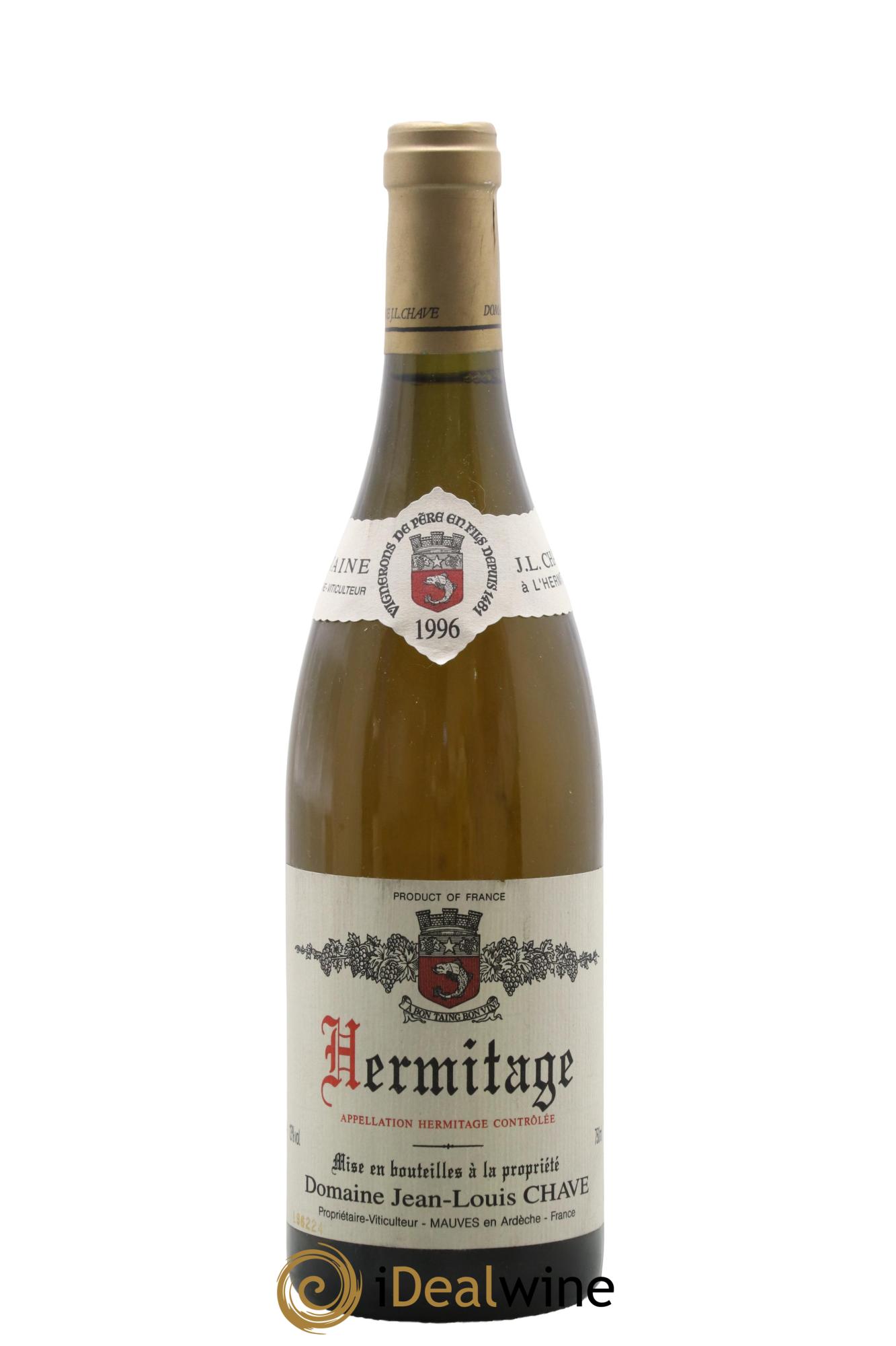 Hermitage Jean-Louis Chave 1996 - Lotto di 1 bottiglia - 0