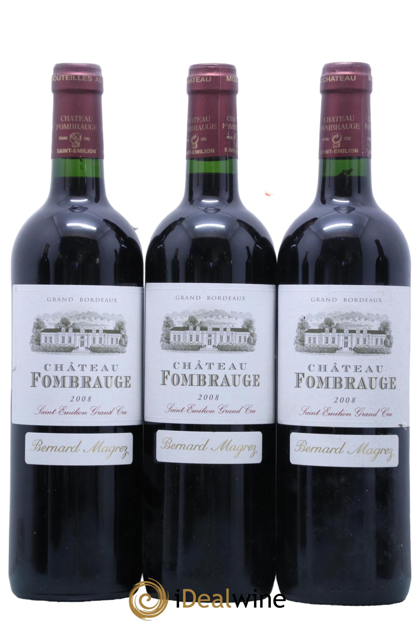 Château Fombrauge Grand Cru Classé 2008 - Lot of 3 bottles - 0