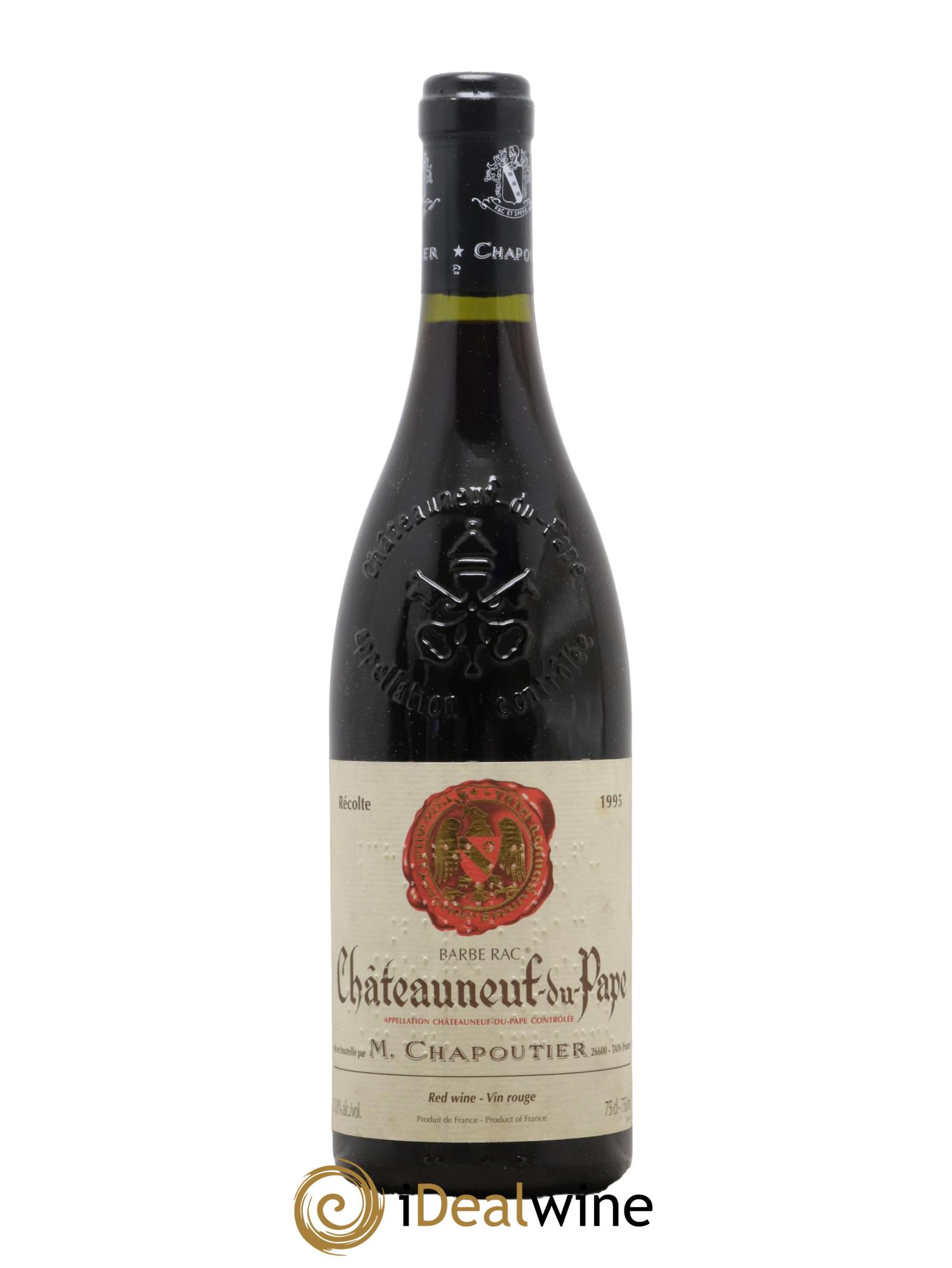 Châteauneuf-du-Pape Barbe Rac Chapoutier 1995 - Lot de 1 bouteille - 0