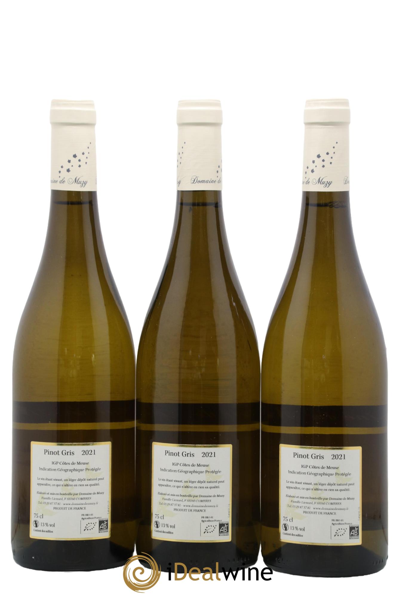 Divers Côte de Meuse L'Ossera Domaine de Muzy 2021 - Lot de 3 bouteilles - 1