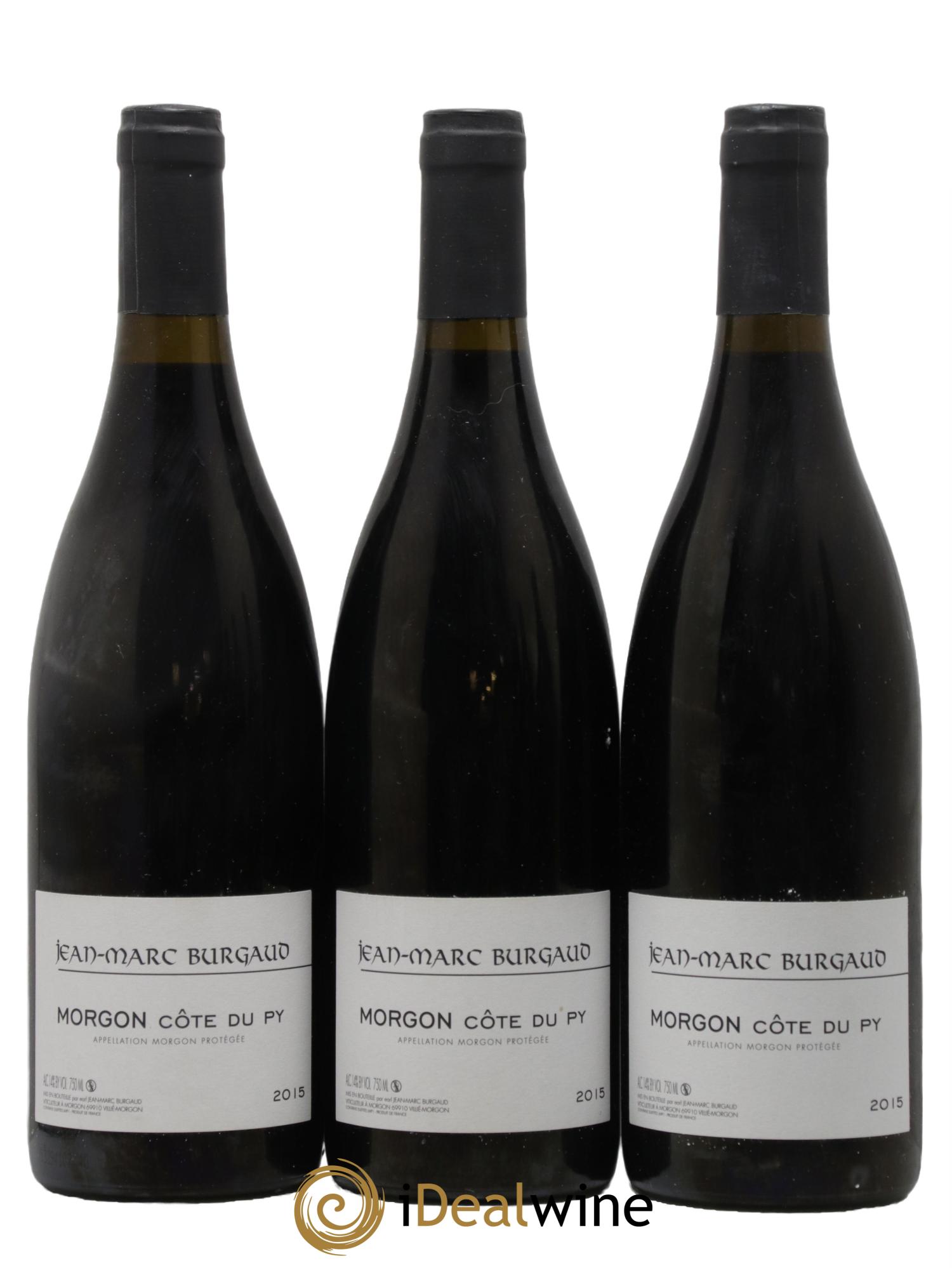 Morgon Côte du Py Jean-Marc Burgaud (Domaine) 2015 - Posten von 3 Flaschen - 0