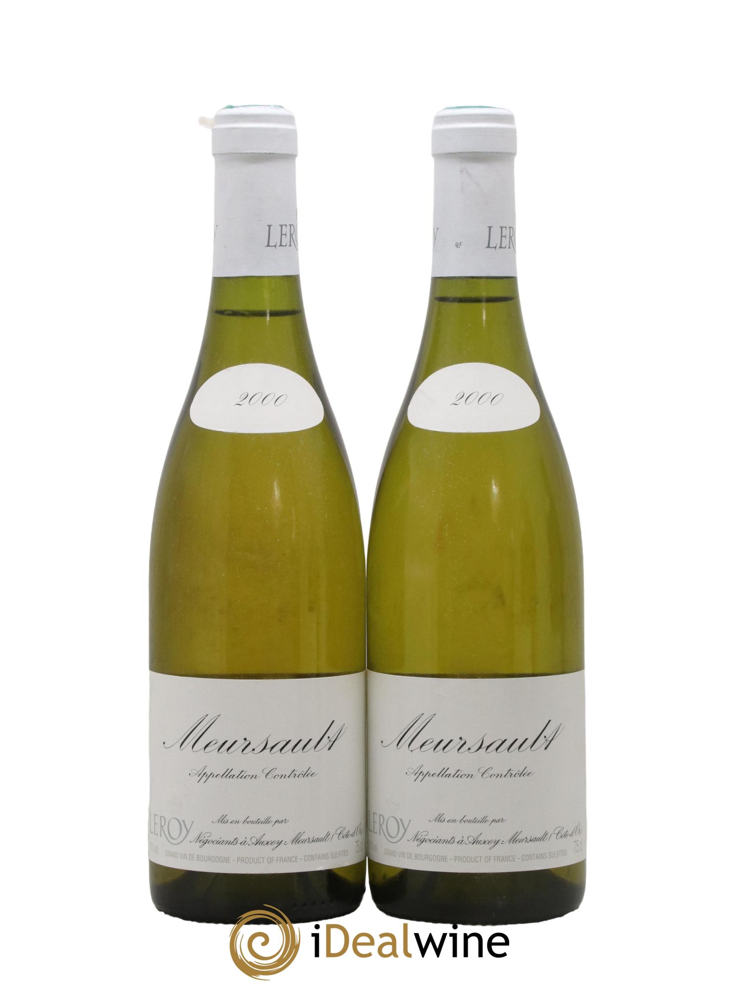 Meursault Leroy SA 2000 - Lot de 2 bouteilles - 0