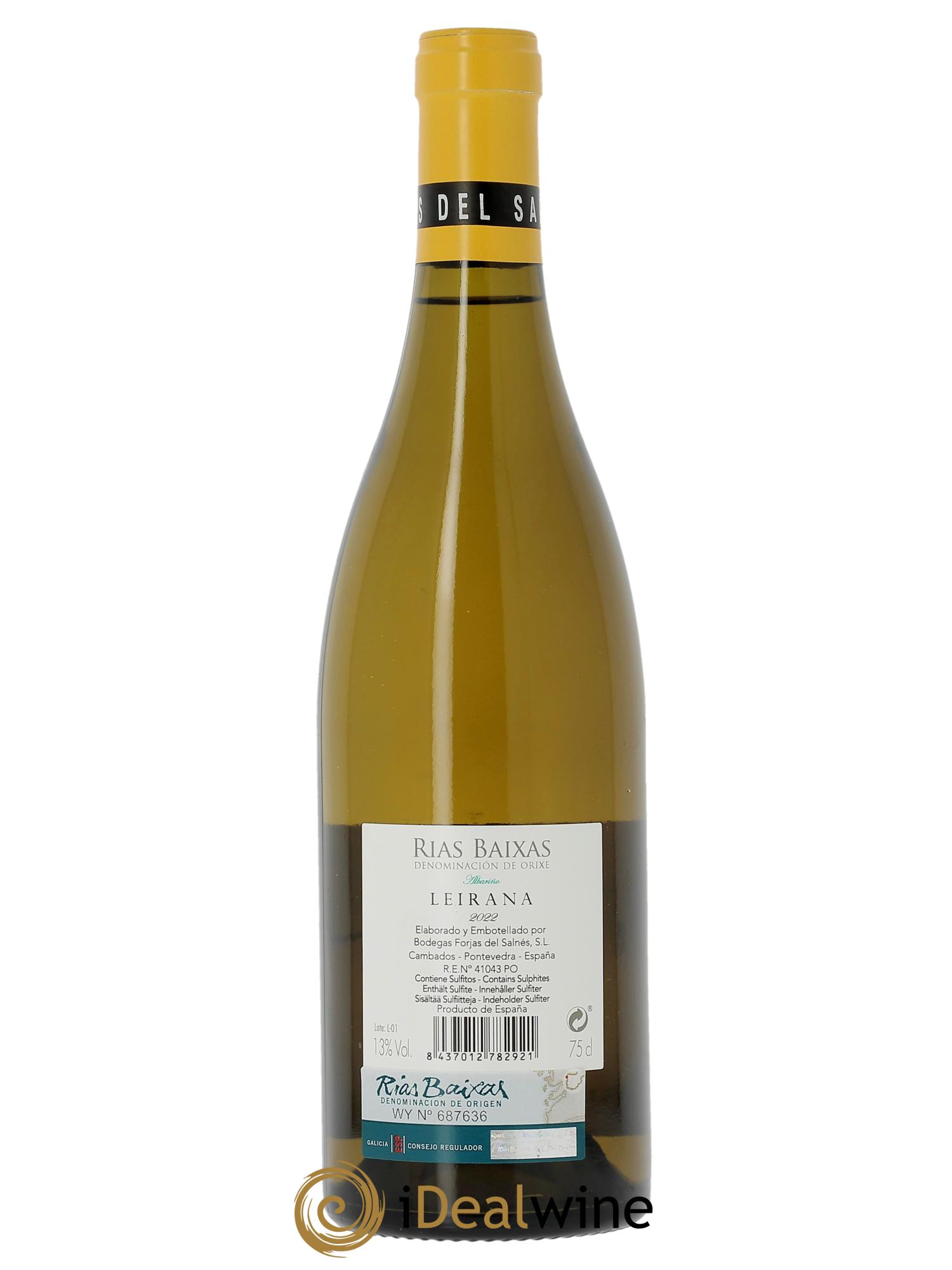 Rias Baixas DO Forjas del Salnés Leirana  2022 - Lot de 1 bouteille - 1