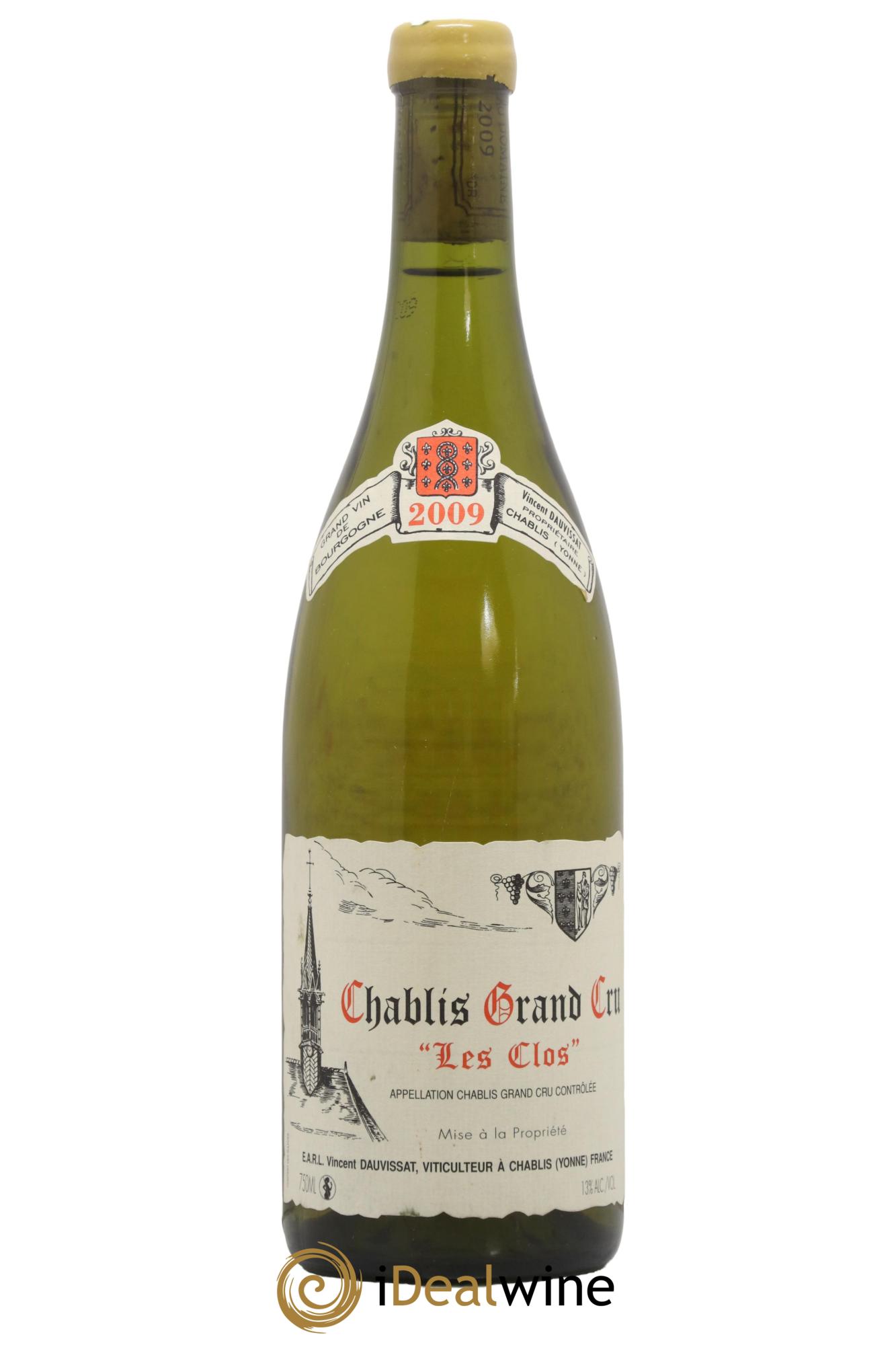 Chablis Grand Cru Les Clos Vincent Dauvissat (Domaine) 2009 - Lot of 1 bottle - 0