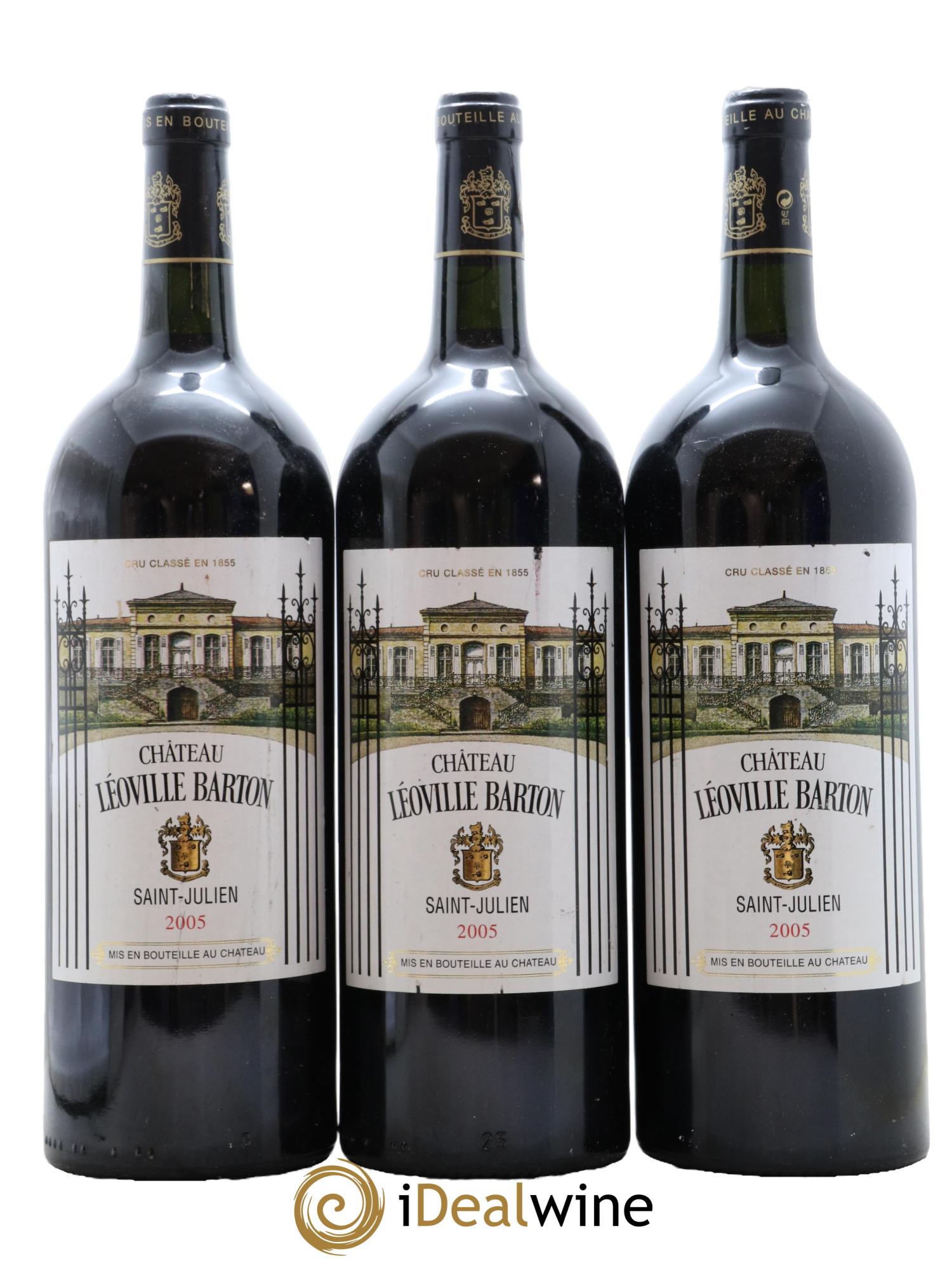 Château Léoville Barton 2ème Grand Cru Classé 2005 - Lot de 3 magnums - 0