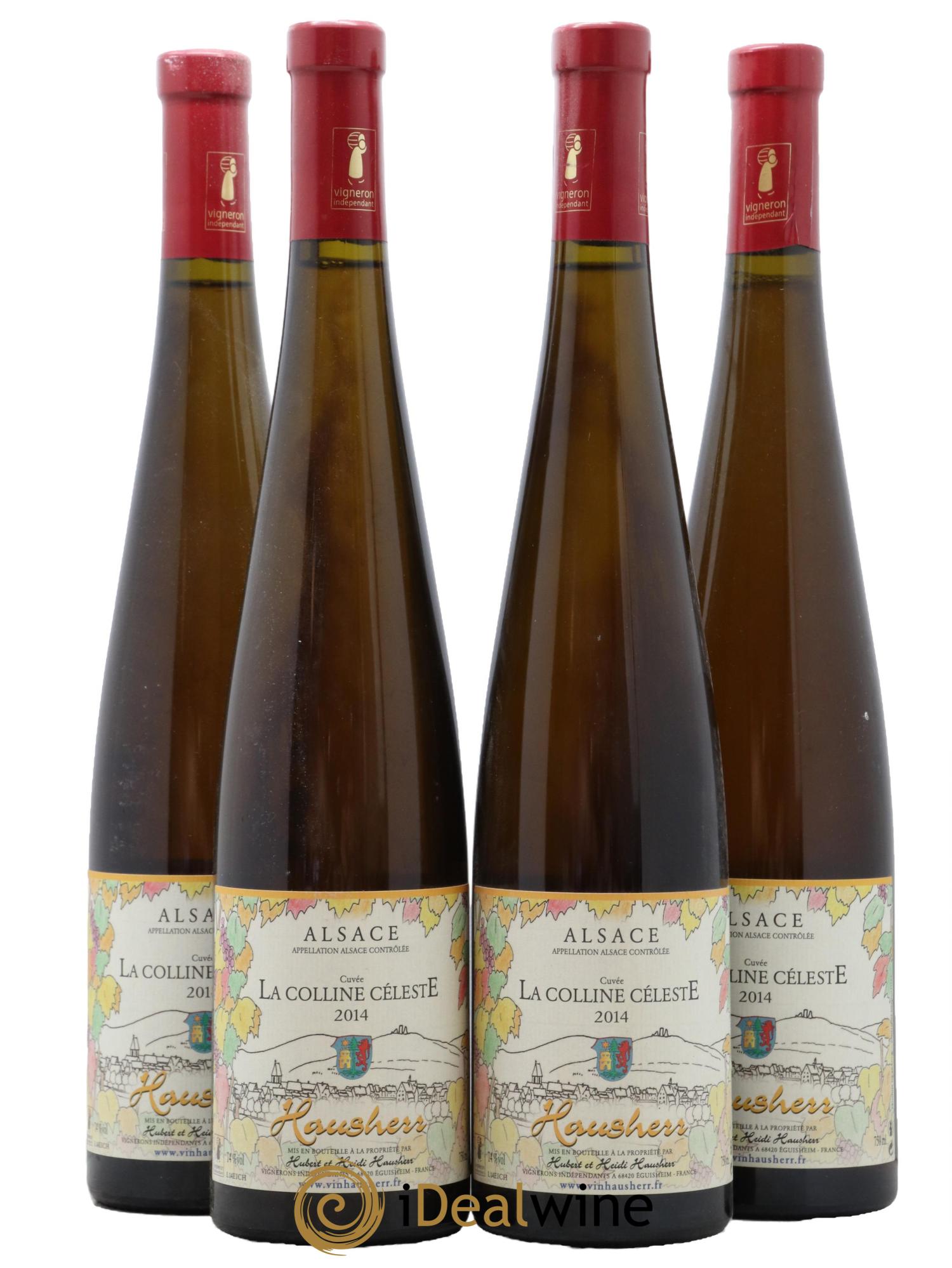 Alsace La Colline Celeste Hubert Et Heidi Hausherr 2014 - Lotto di 4 bottiglie - 0