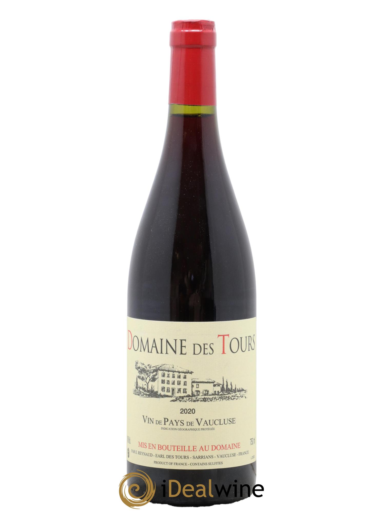 IGP Vaucluse (Vin de Pays de Vaucluse) Domaine des Tours Emmanuel Reynaud  2020 - Lot de 1 bouteille - 0