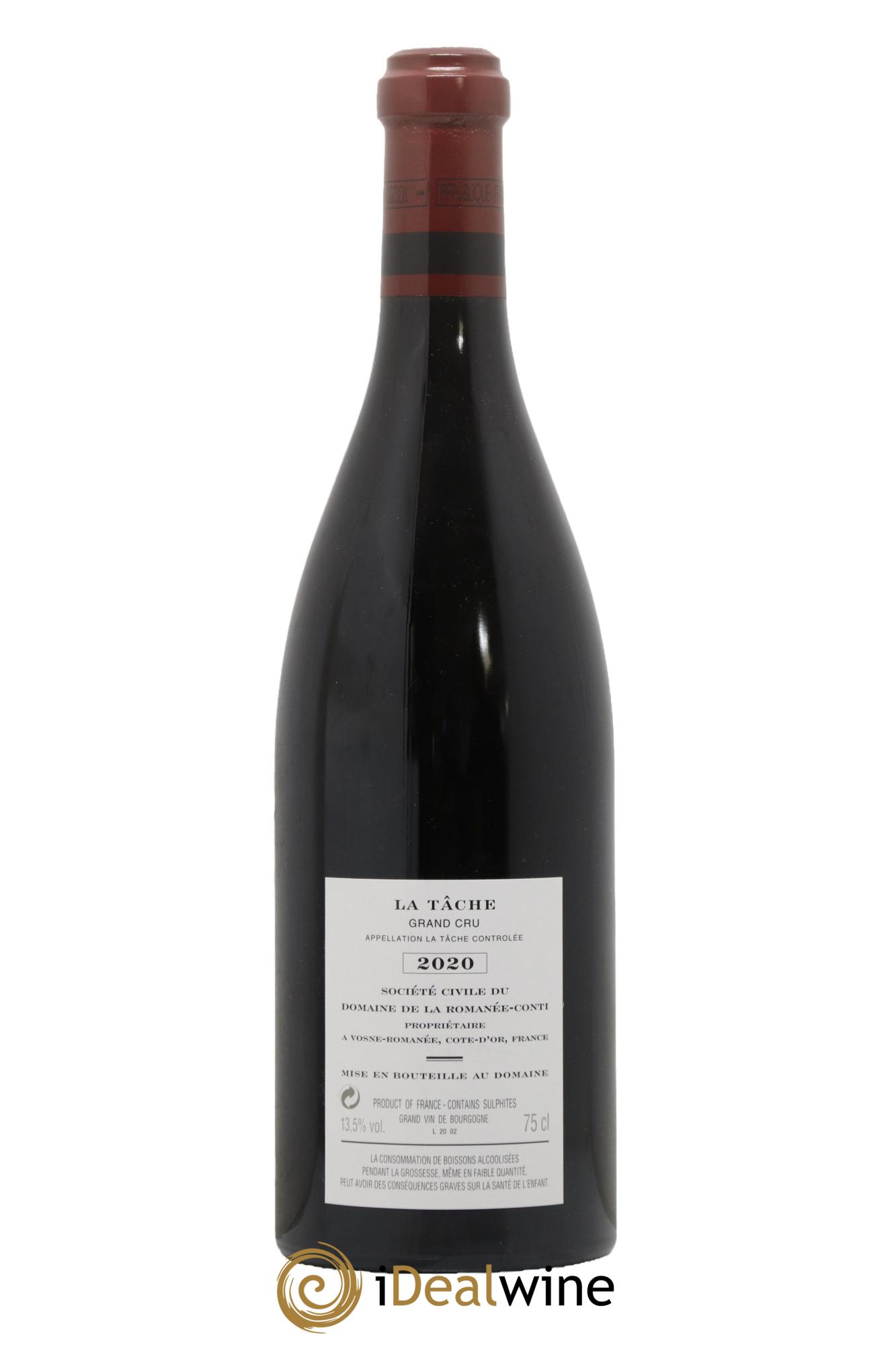 La Tâche Grand Cru Domaine de la Romanée-Conti 2020 - Lotto di 1 bottiglia - 1