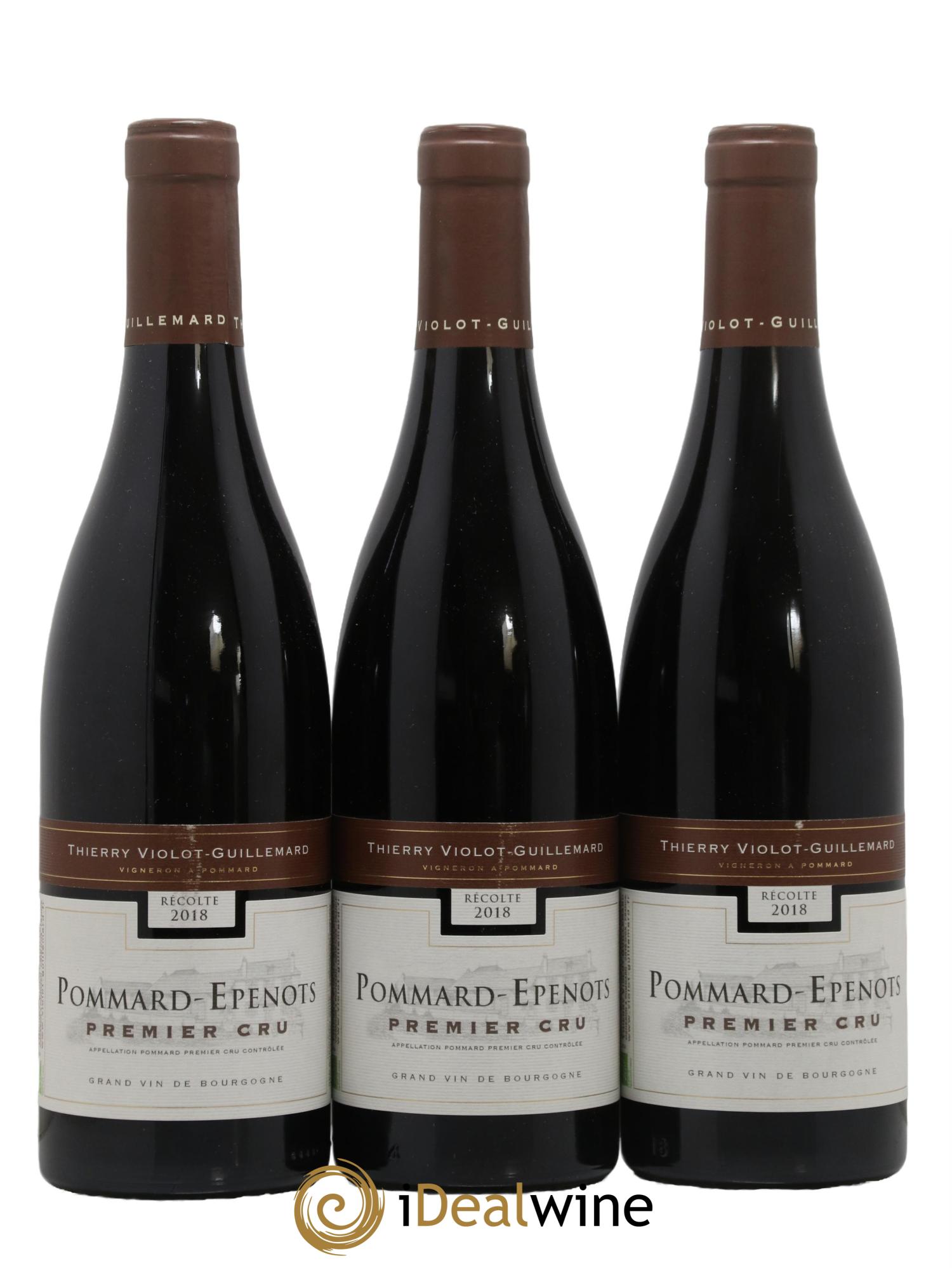 Pommard 1er Cru Les Epenots Violot-Guillemard 2018 - Lot de 3 bouteilles - 0