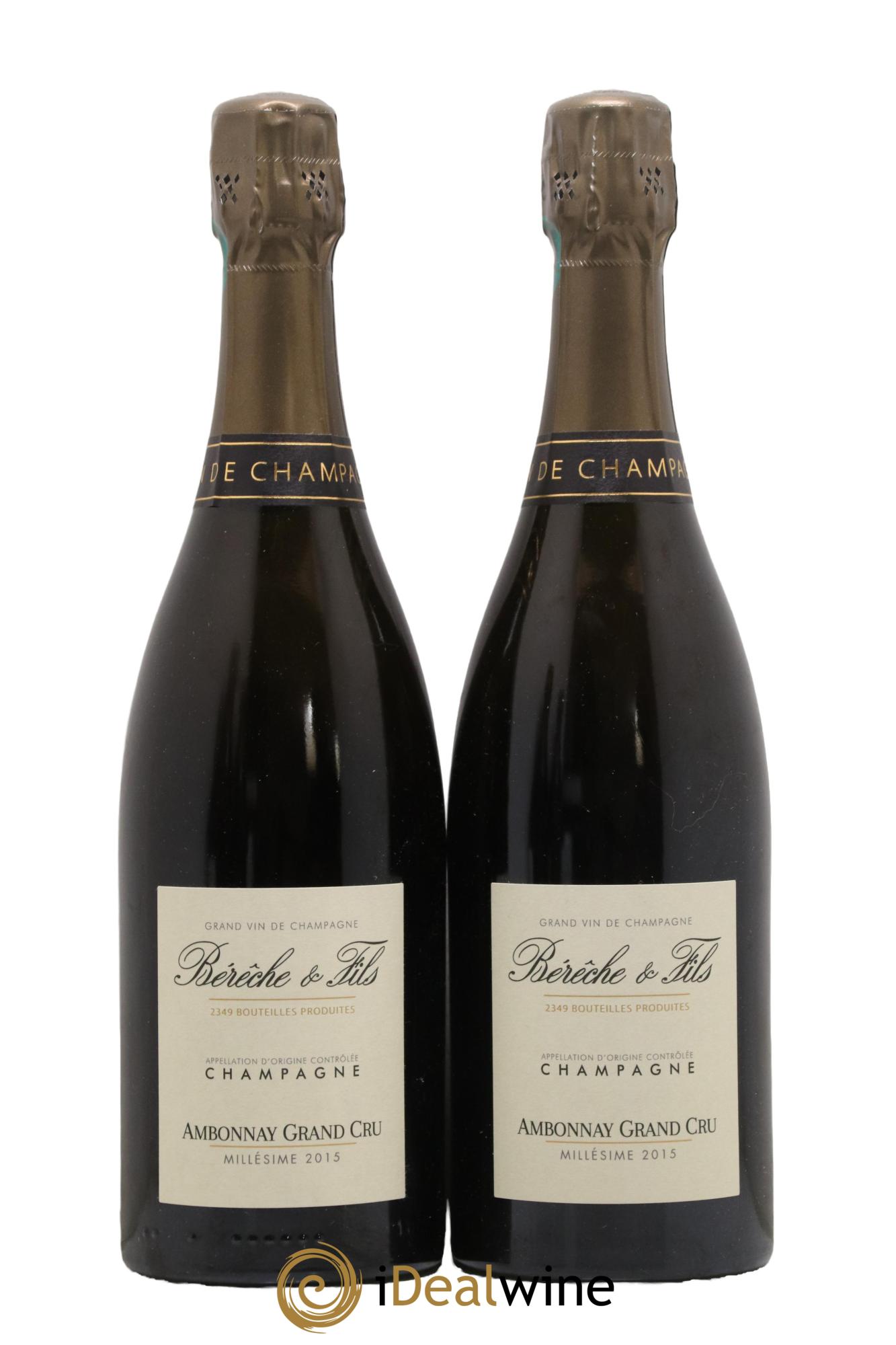 Ambonnay Grand Cru Bérêche et Fils 2015 - Lotto di 2 bottiglie - 0