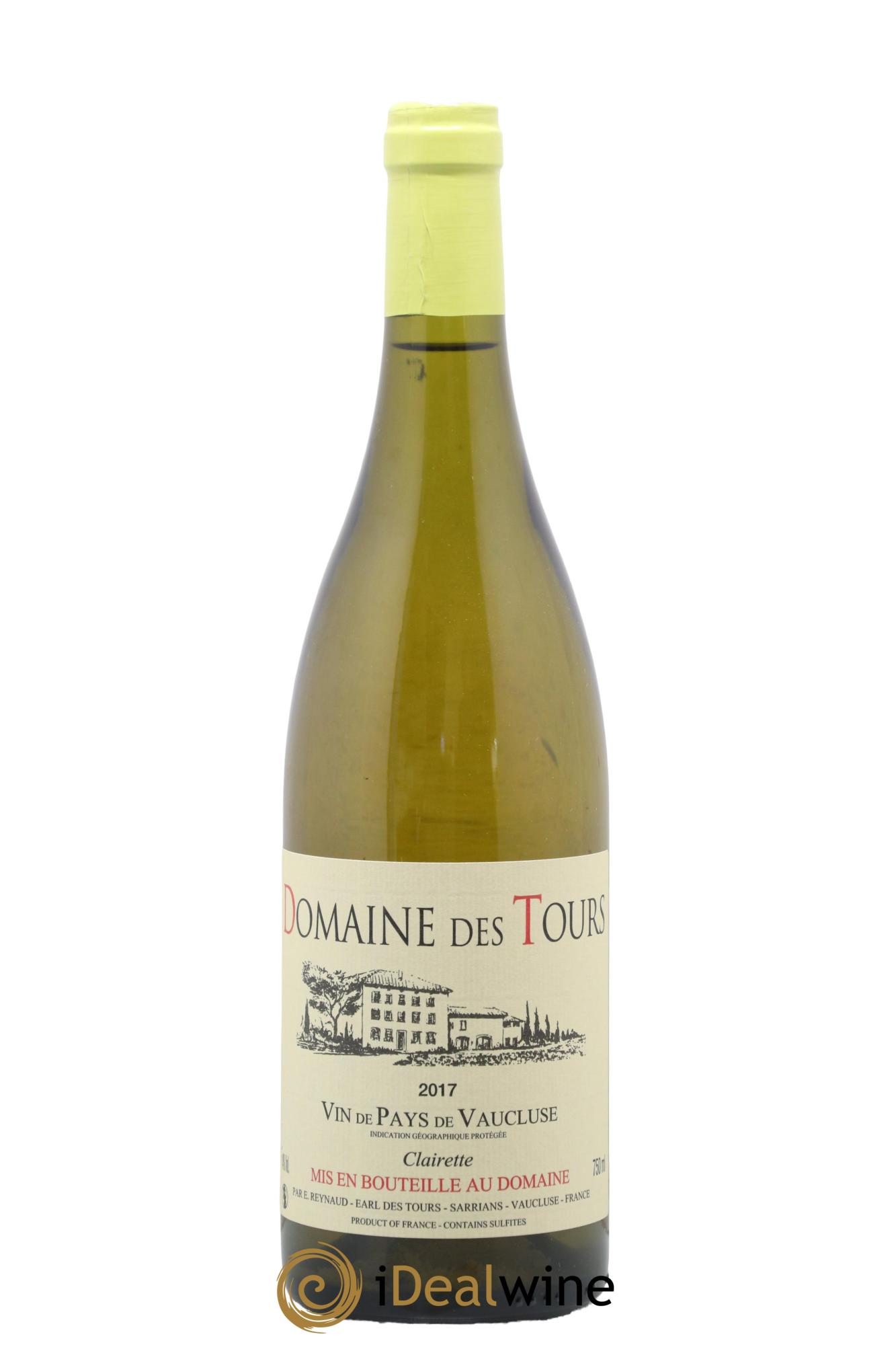 IGP Vaucluse (Vin de Pays de Vaucluse) Domaine des Tours Clairette Emmanuel Reynaud 2017 - Lotto di 1 bottiglia - 0