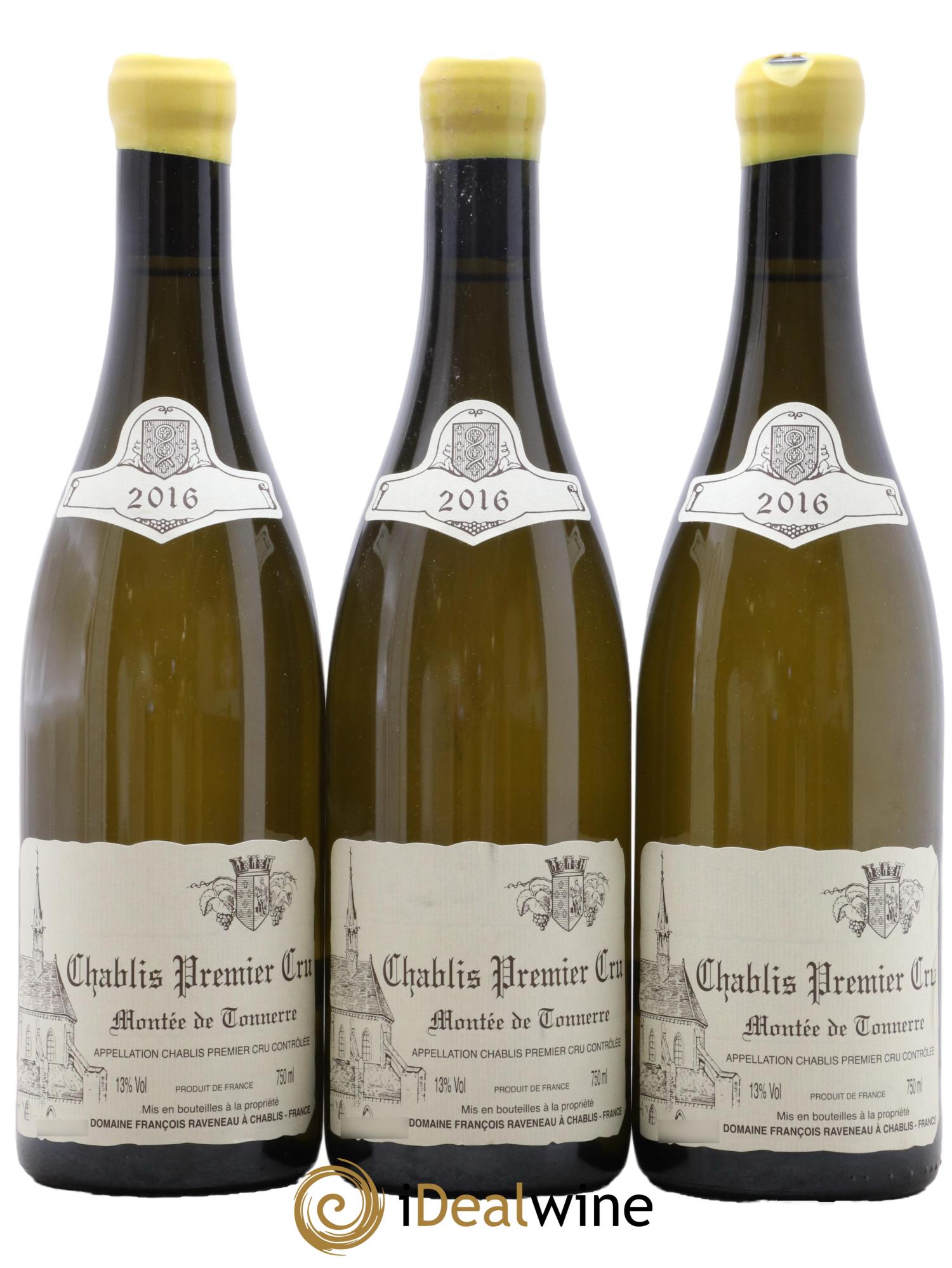 Chablis 1er Cru Montée de Tonnerre Raveneau (Domaine)  2016 - Lotto di 3 bottiglie - 0