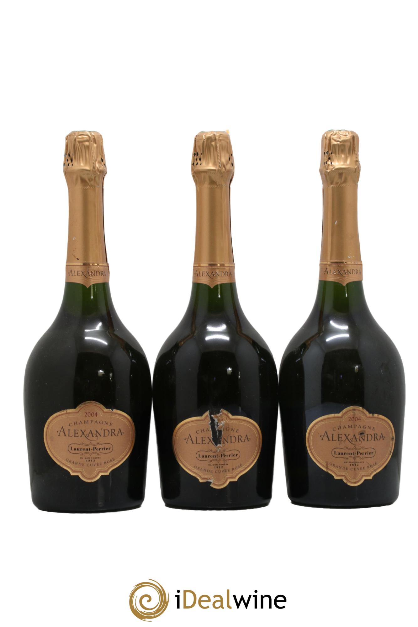 Cuvée Alexandra Laurent Perrier 2004 - Lotto di 3 bottiglie - 0