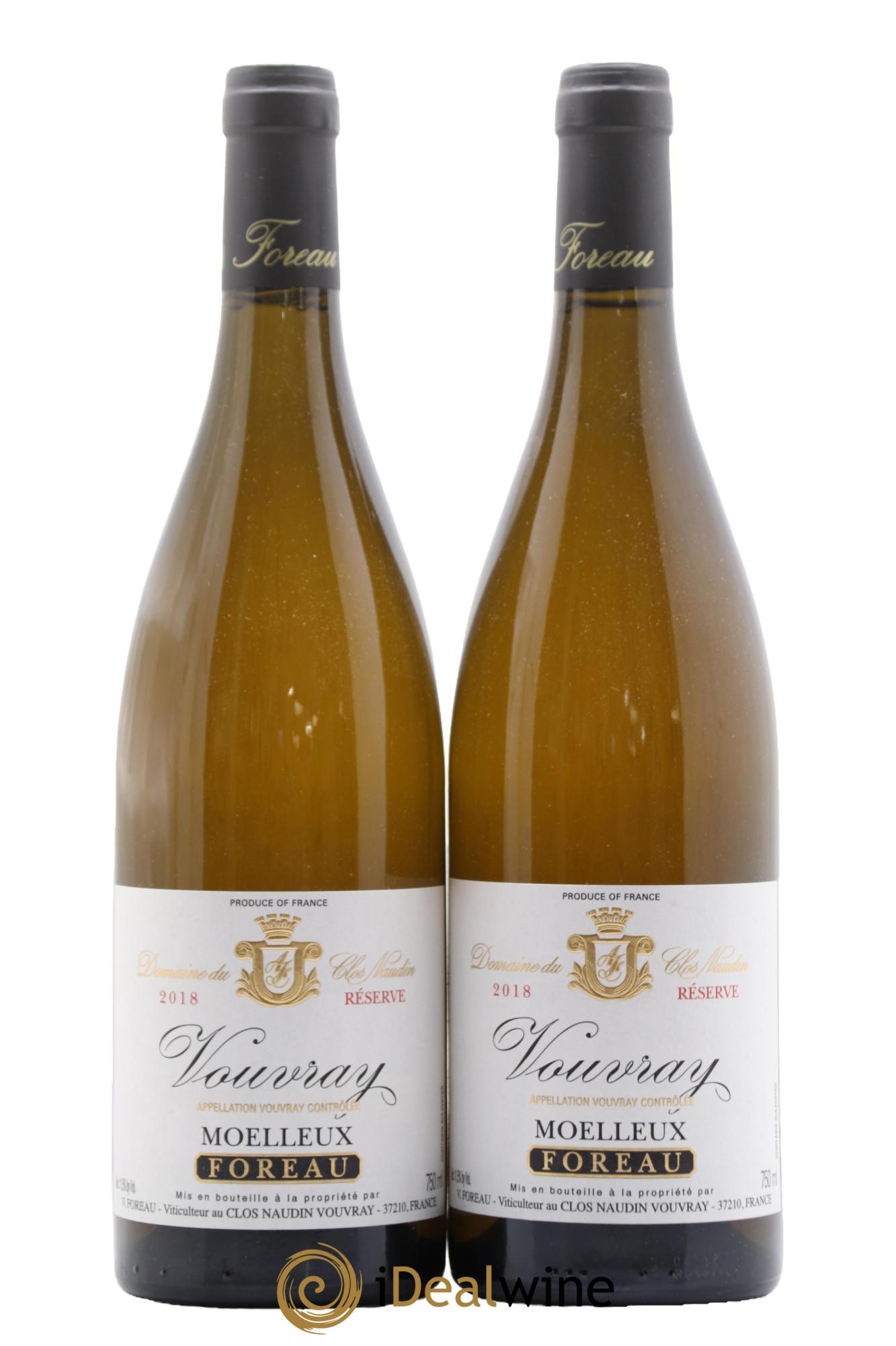 Vouvray Moelleux Réserve Clos Naudin - Philippe Foreau  2018 - Lot of 2 bottles - 0