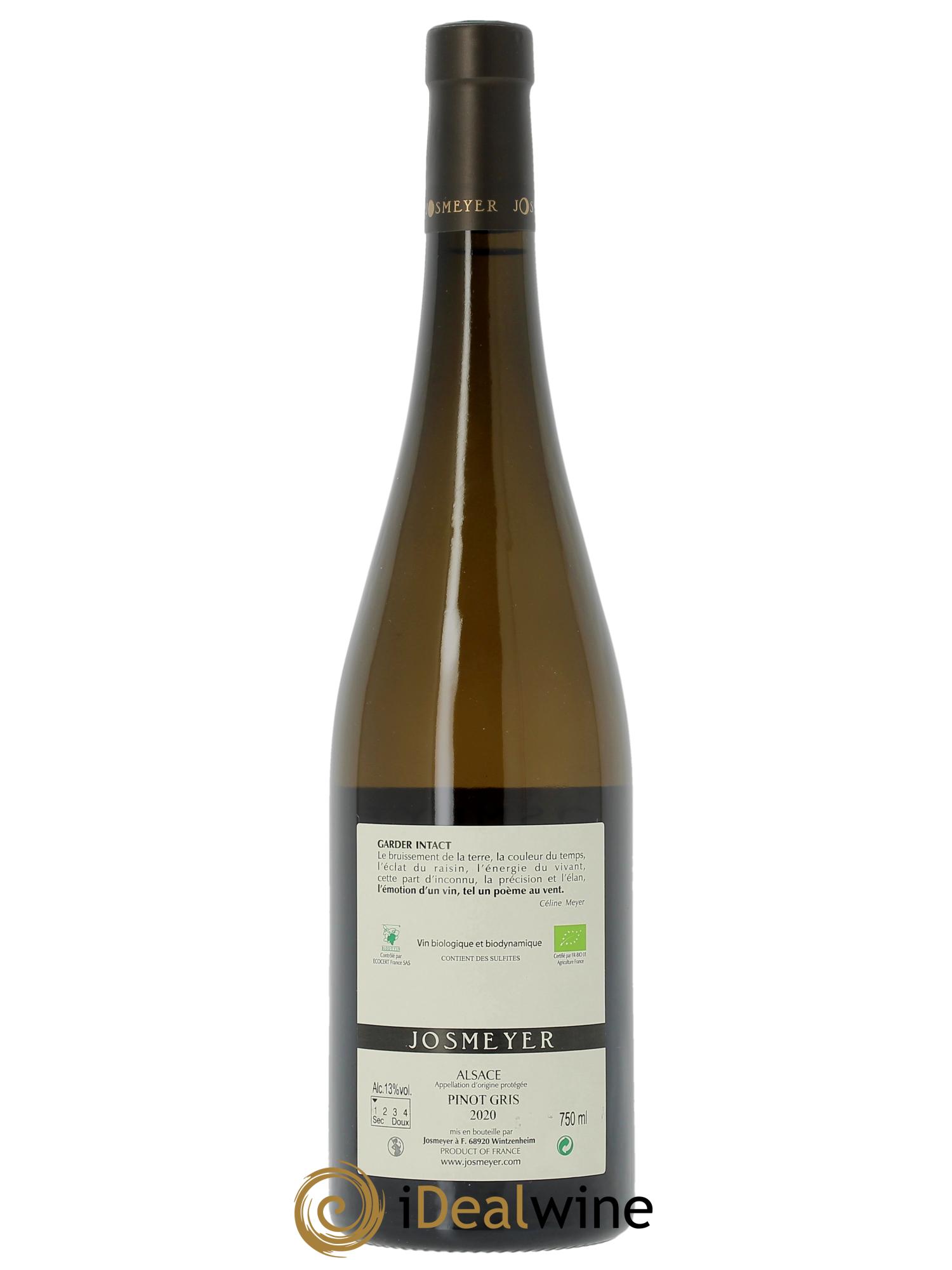 Alsace Pinot Gris Le Fromenteau Josmeyer (Domaine)  2020 - Lotto di 1 bottiglia - 1