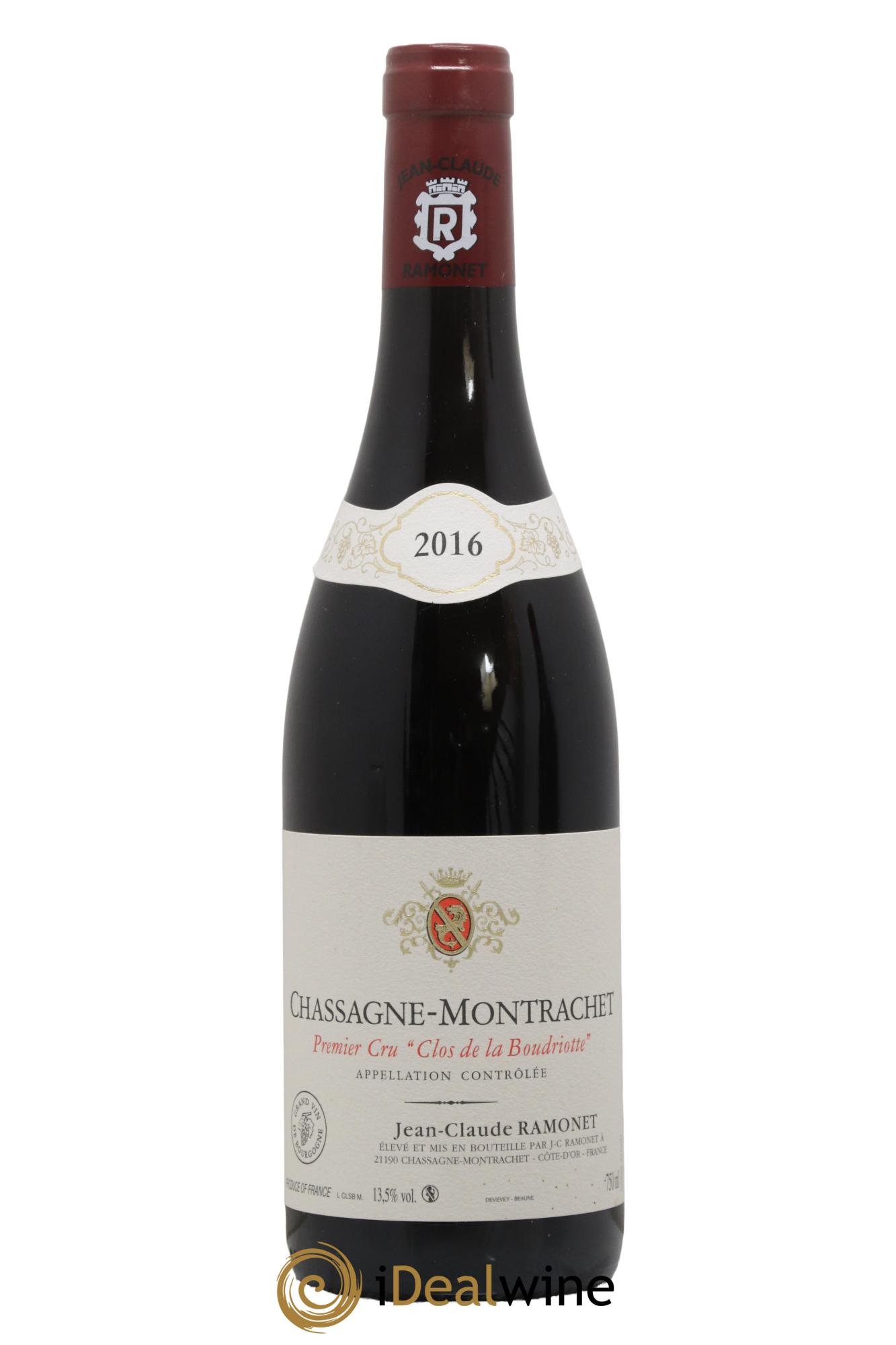 Chassagne-Montrachet 1er Cru Clos de la Boudriotte Ramonet (Domaine) 2016 - Posten von 1 Flasche - 0