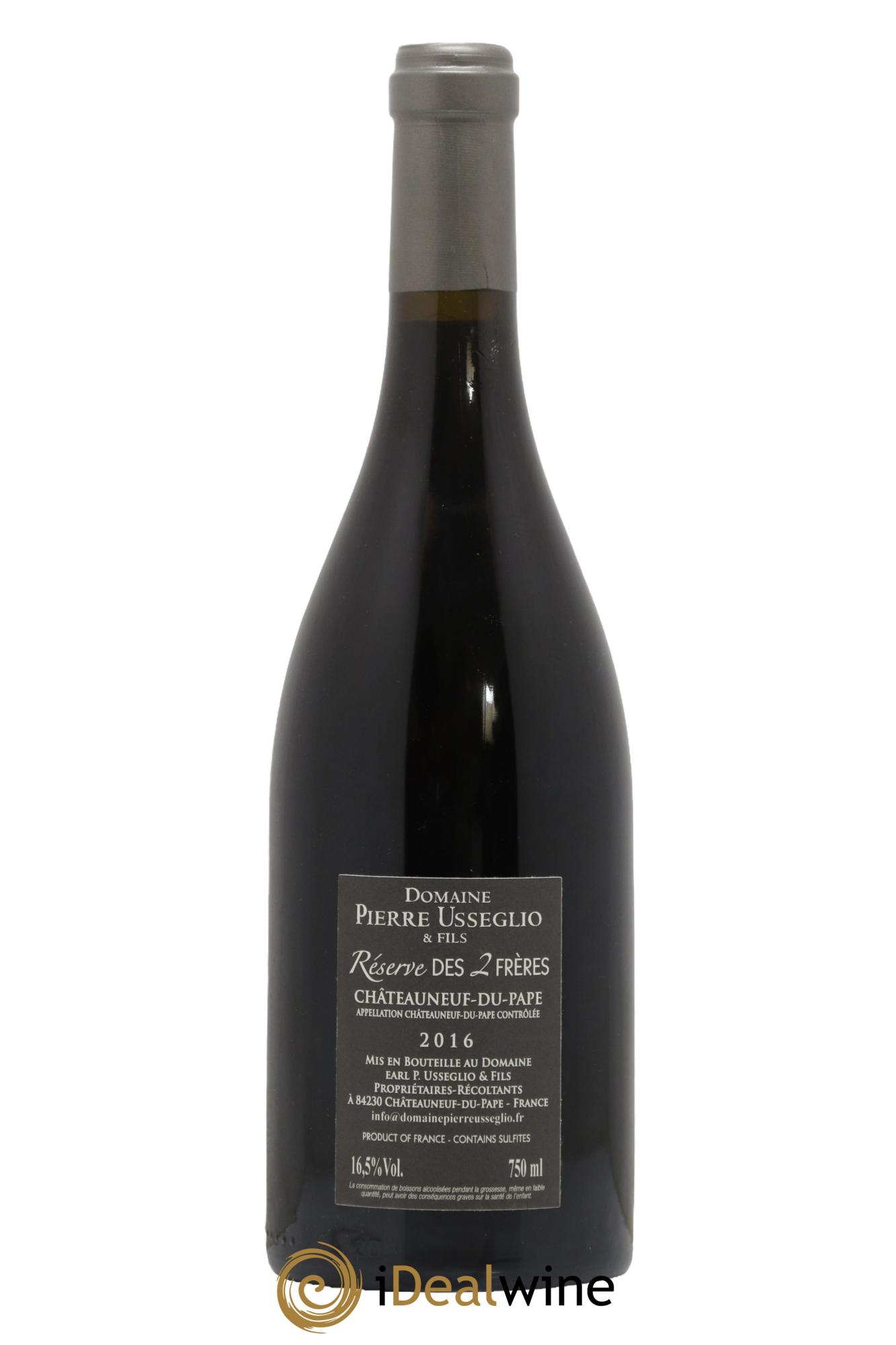 Châteauneuf-du-Pape Réserve des 2 frères Pierre Usseglio & Fils 2016 - Lotto di 1 bottiglia - 1