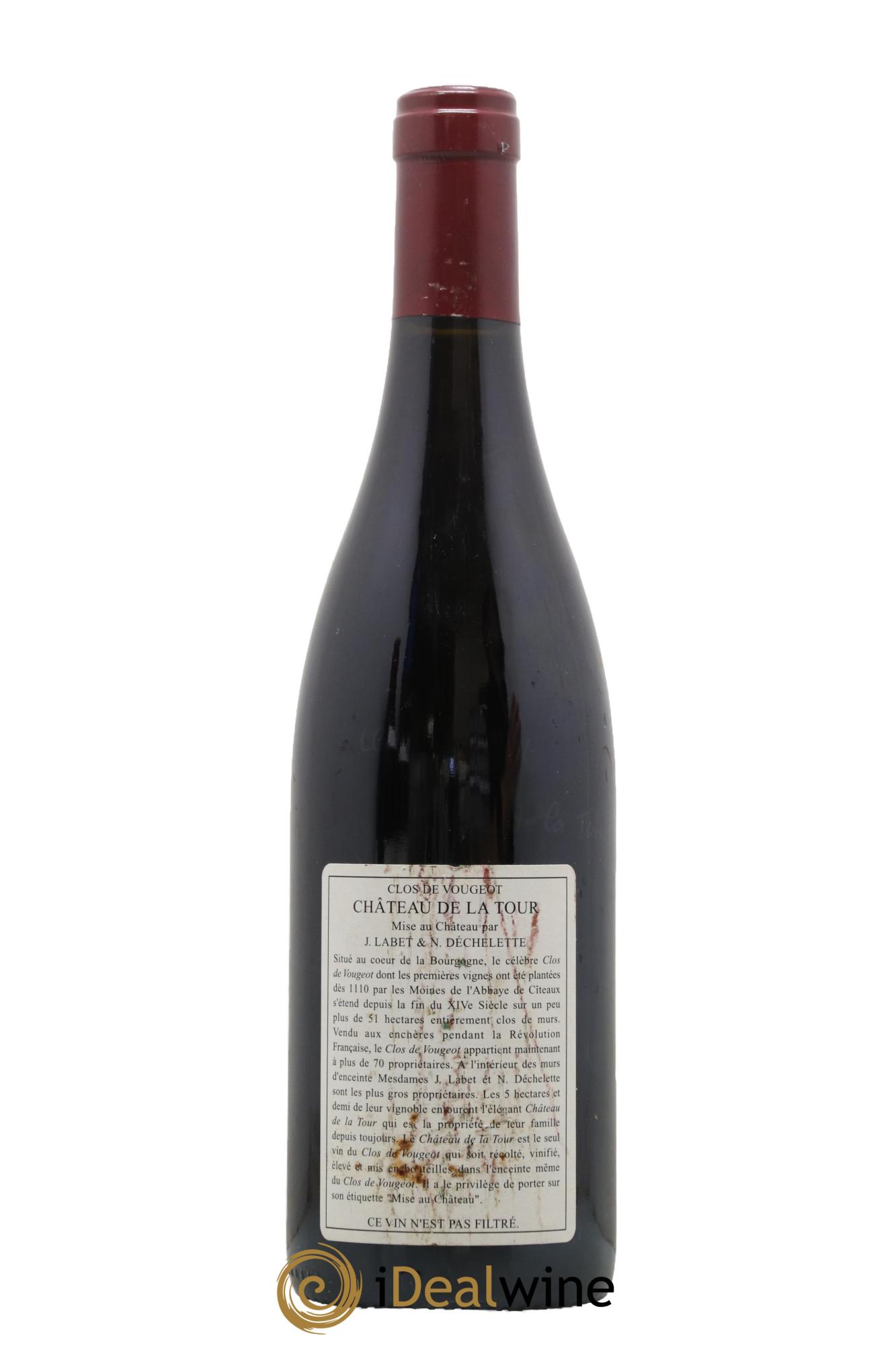 Clos de Vougeot Grand Cru Château de La Tour 2002 - Lotto di 1 bottiglia - 1