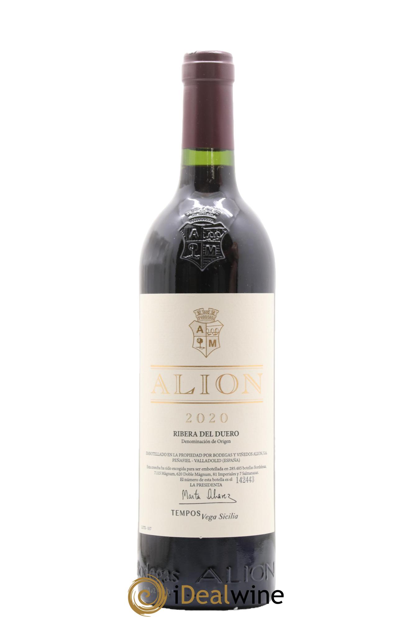 Ribera Del Duero DO Vega Sicilia Alion Famille Alvarez  2020 - Lot of 1 bottle - 0