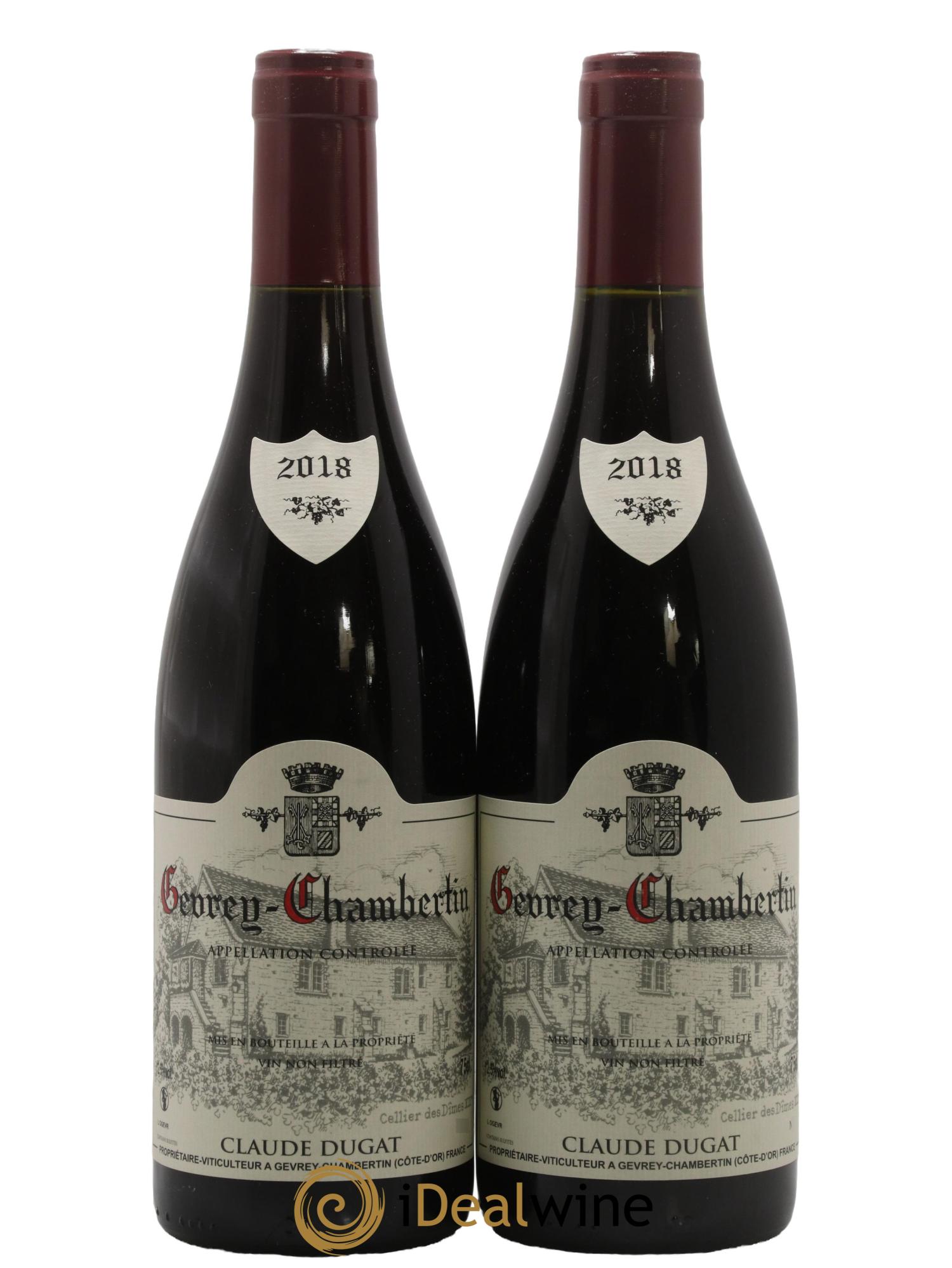 Gevrey-Chambertin Claude Dugat 2018 - Lot de 2 bouteilles - 0