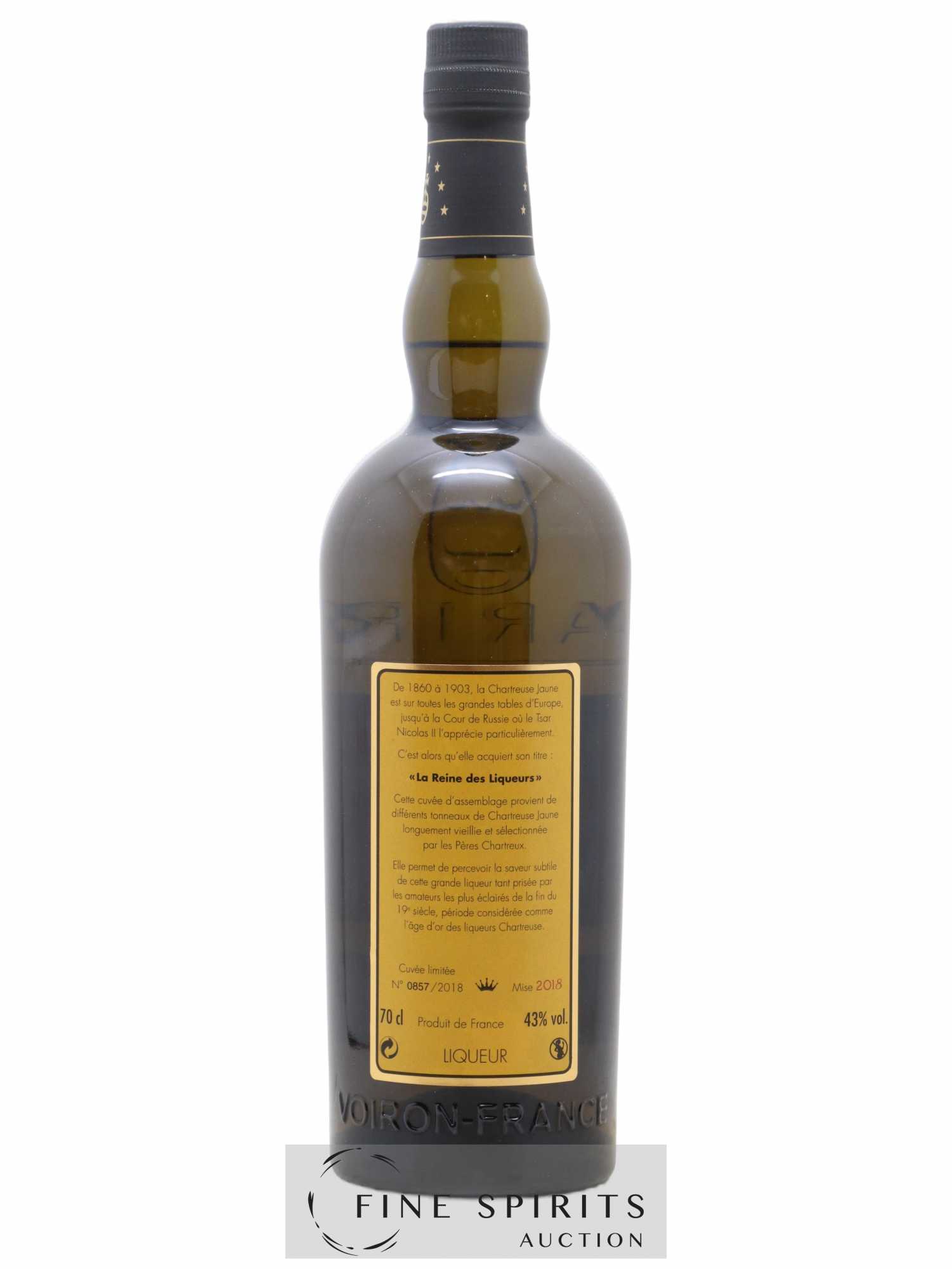 Chartreuse Of. Jaune - Reine des Liqueurs Mise 2018 - 2018 bouteilles  - Posten von 1 Flasche - 2