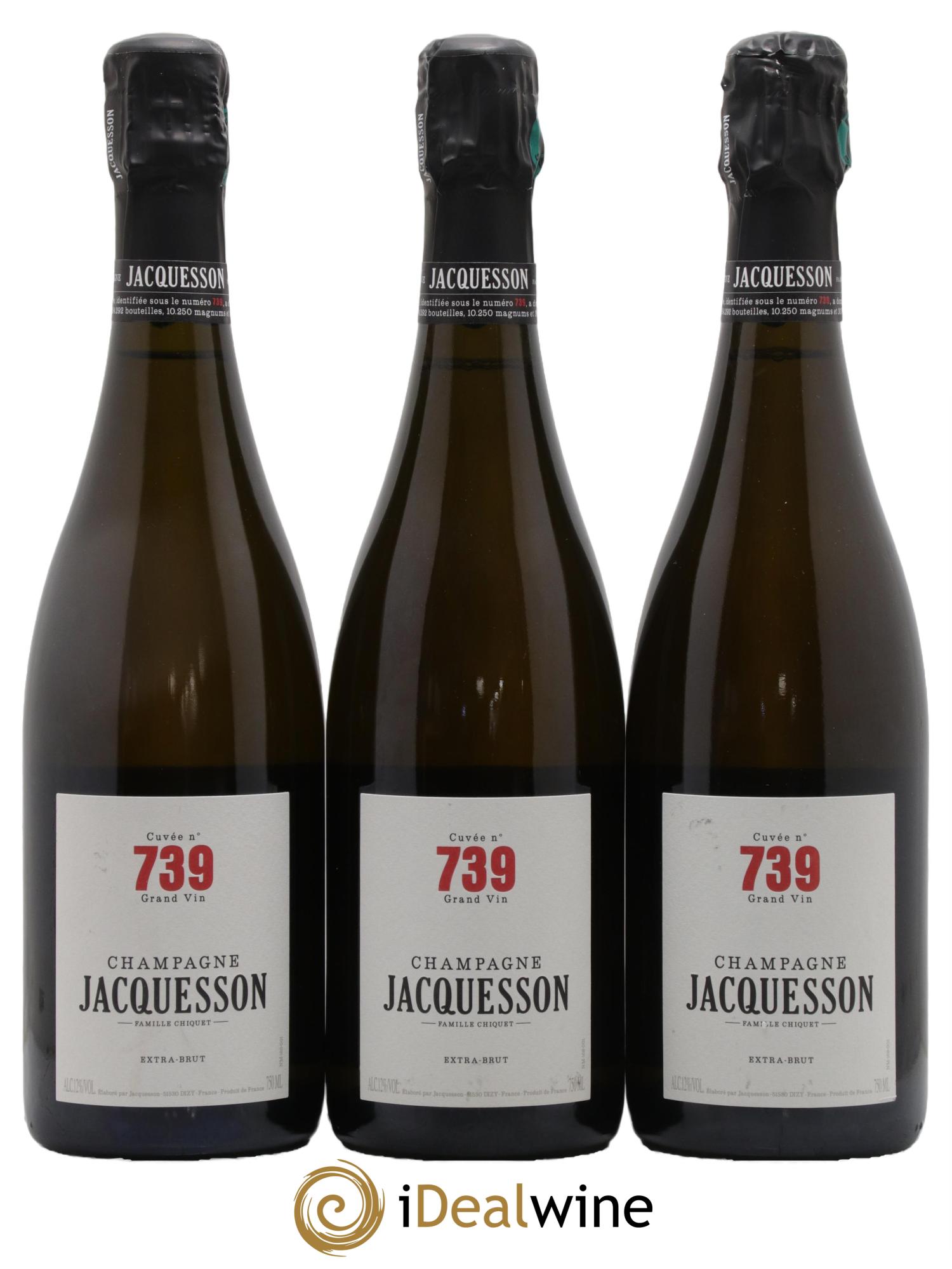 Cuvée 739 Jacquesson - Lotto di 3 bottiglie - 0