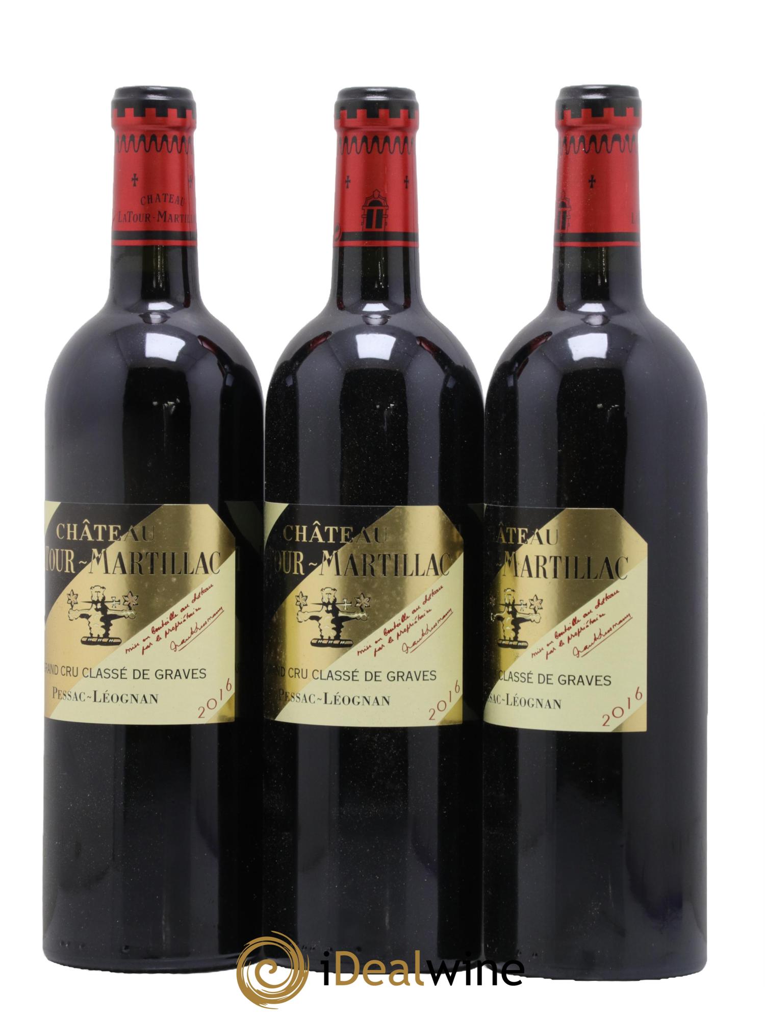 Château Latour-Martillac Cru Classé de Graves 2016 - Lot de 3 bouteilles - 0