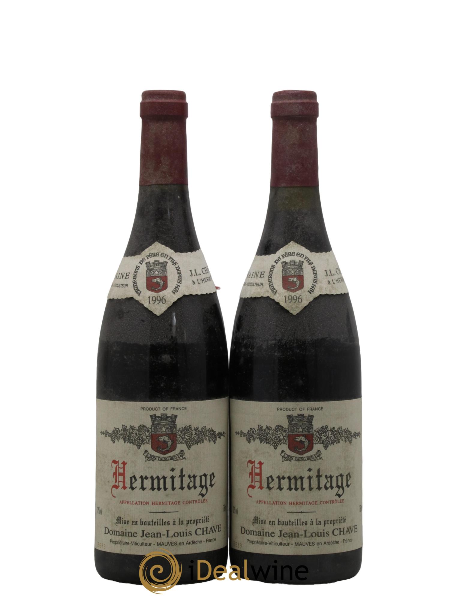 Hermitage Jean-Louis Chave 1996 - Lotto di 2 bottiglie - 0