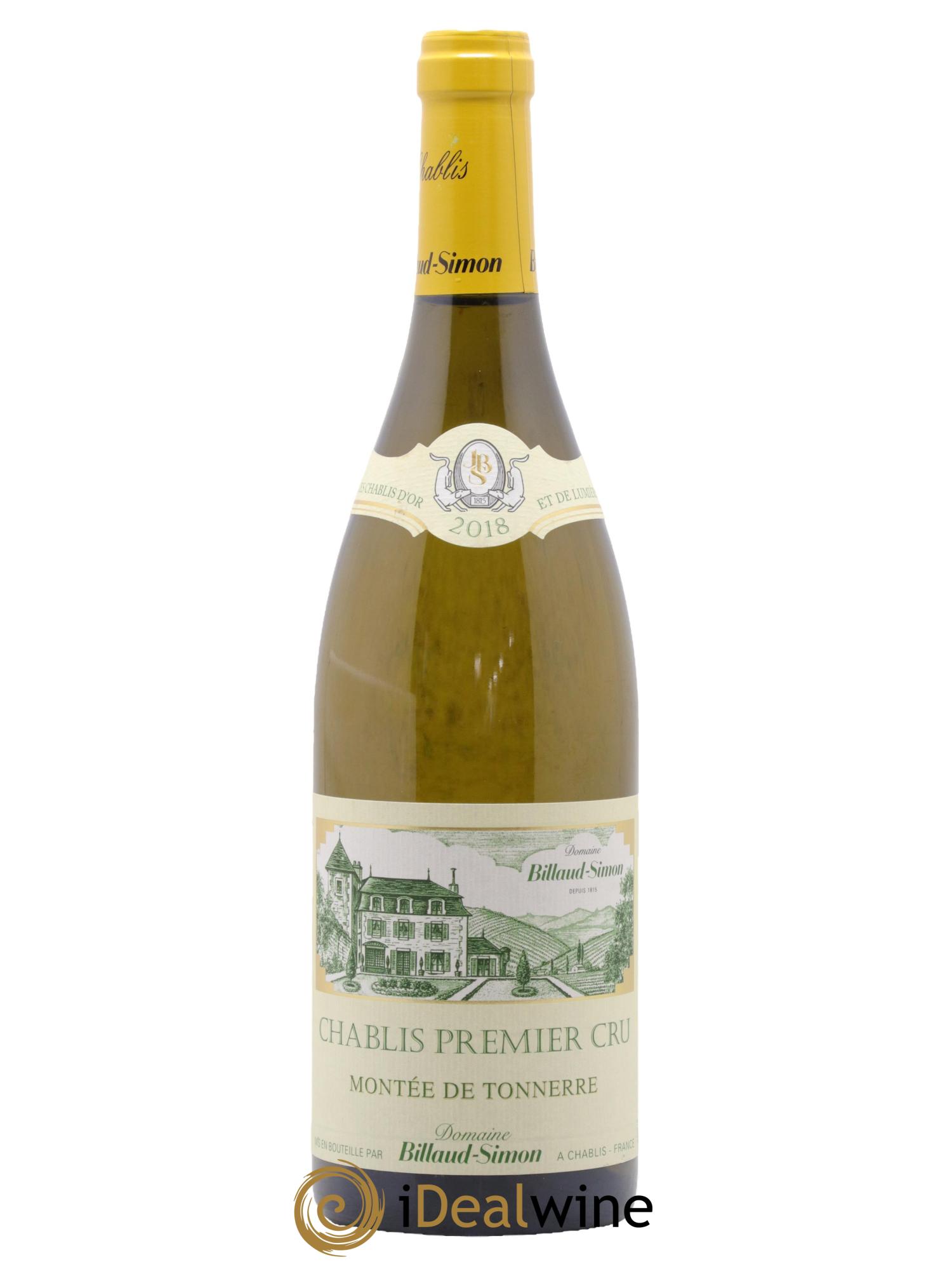 Chablis 1er Cru Montée de Tonnerre Billaud-Simon (Domaine) 2018 - Lotto di 1 bottiglia - 0