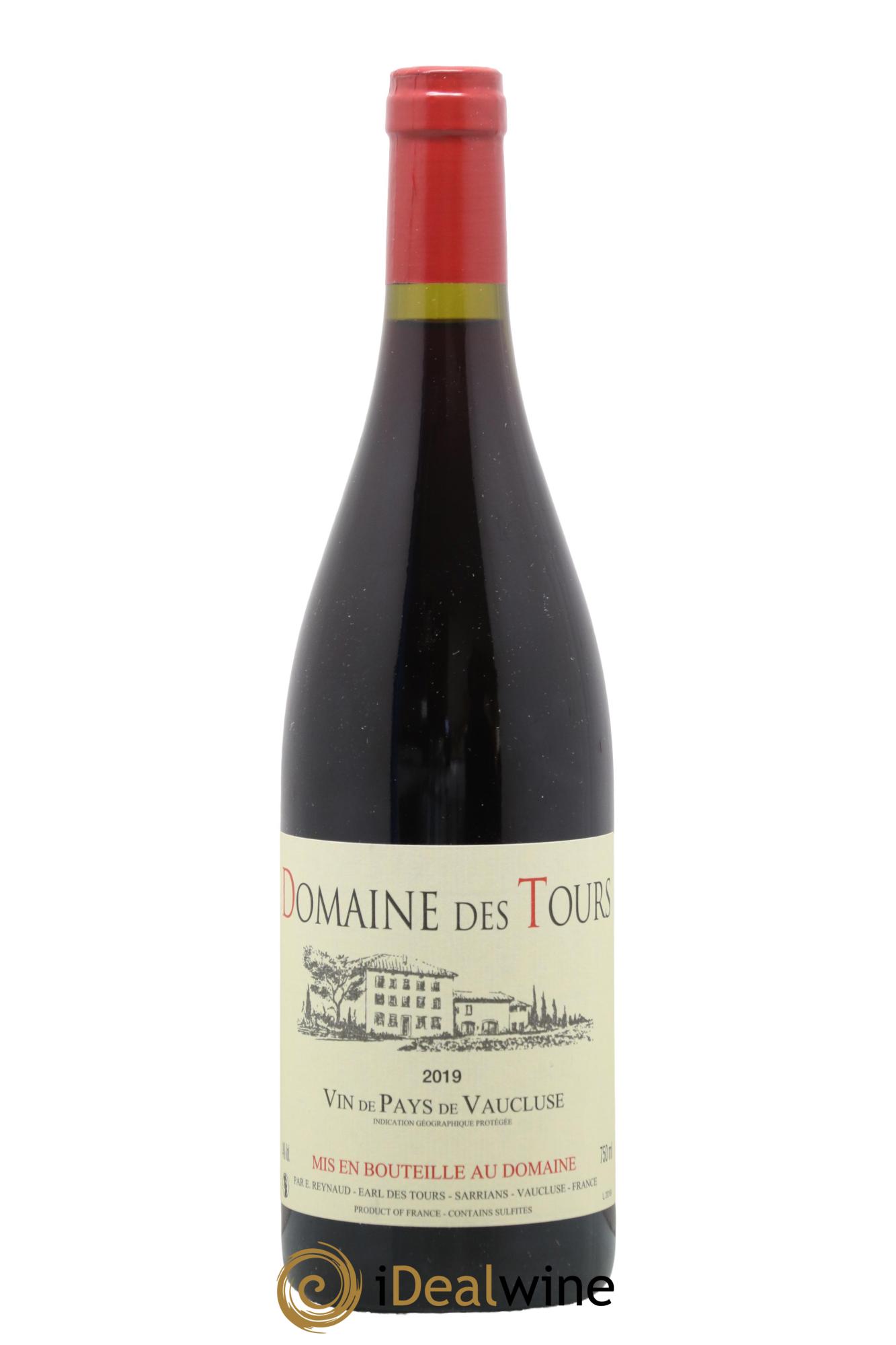 IGP Vaucluse (Vin de Pays de Vaucluse) Domaine des Tours Emmanuel Reynaud 2019 - Lot de 1 bouteille - 0