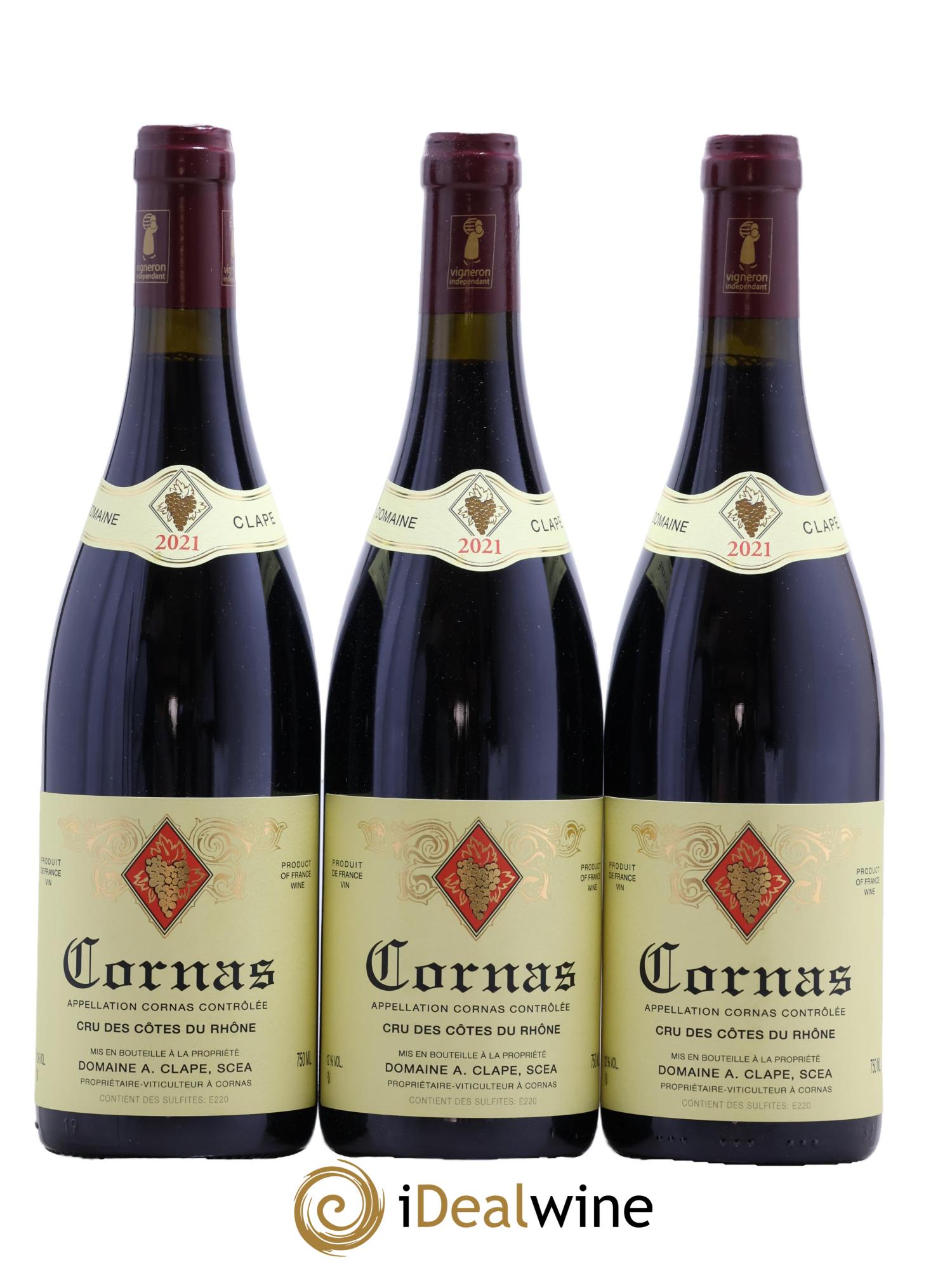 Cornas Auguste Clape 2021 - Lot of 3 bottles - 0