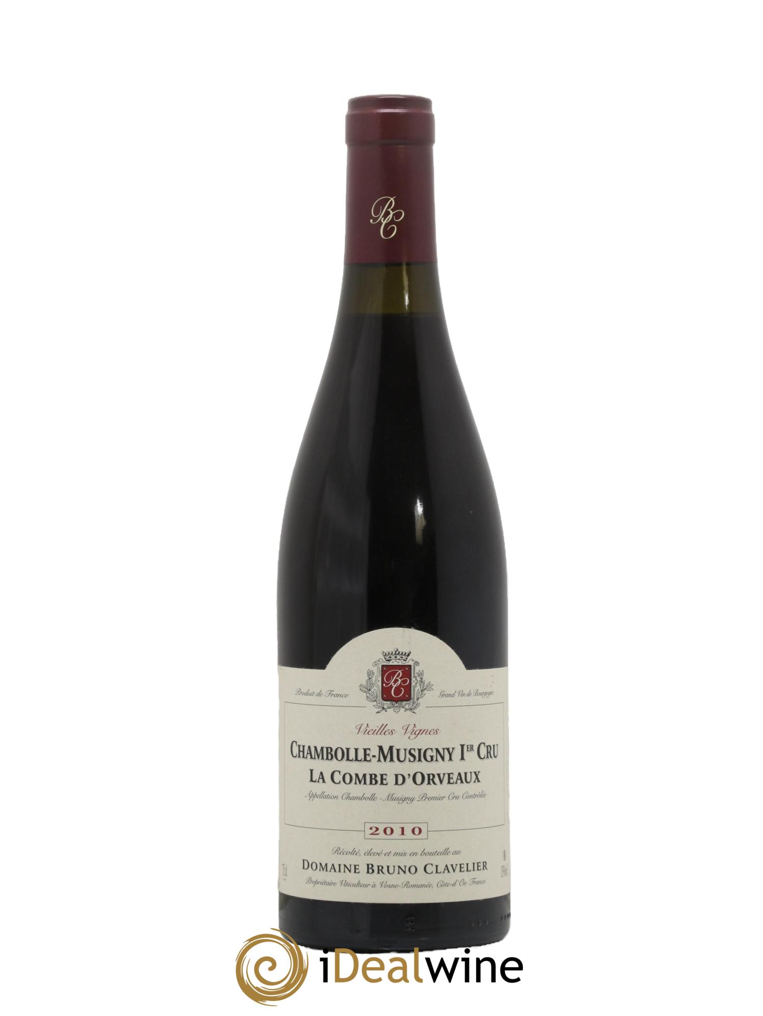 Chambolle-Musigny 1er Cru La Combe d'Orveaux Vieilles Vignes Bruno Clavelier 2010 - Lot of 1 bottle - 0