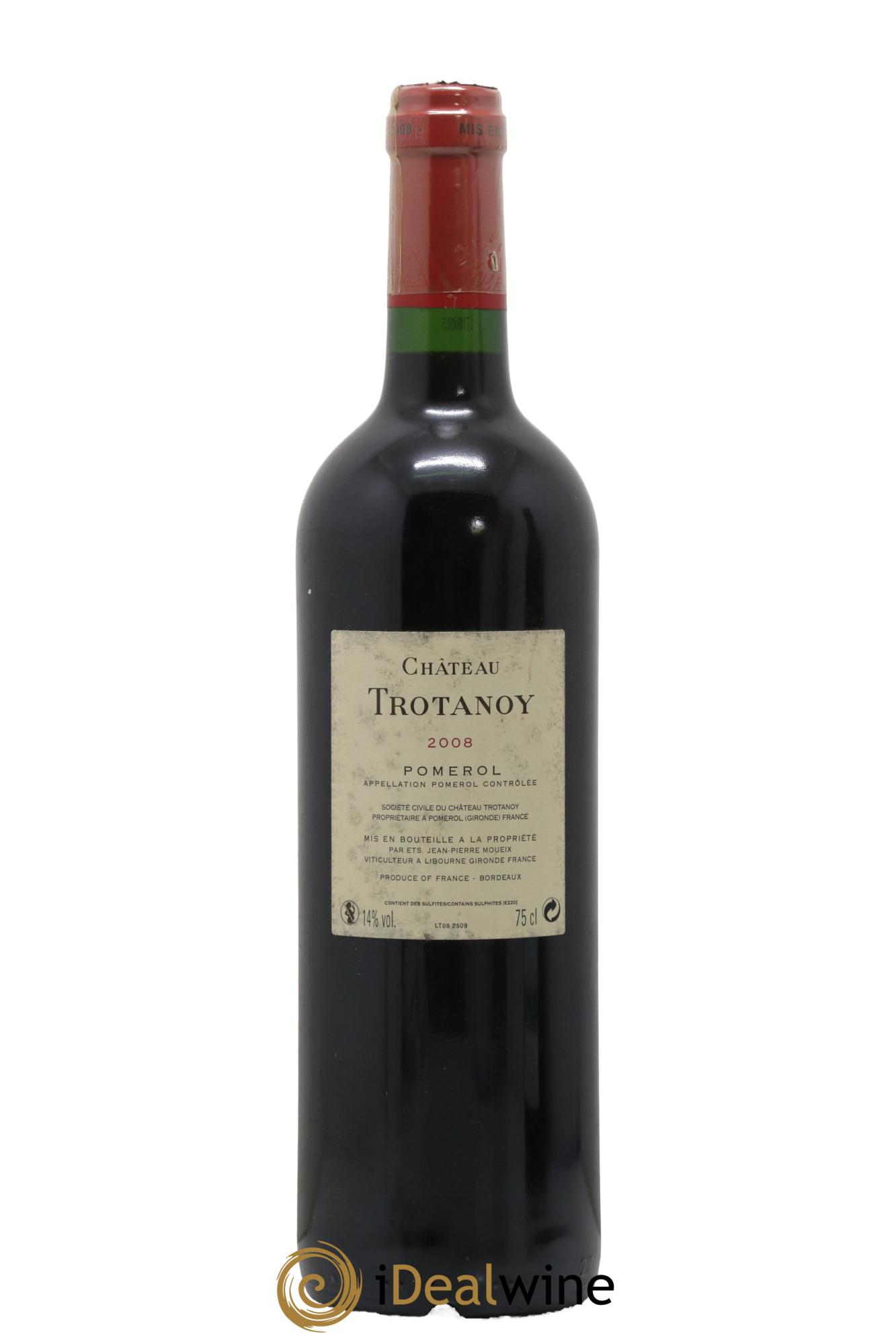 Château Trotanoy  2008 - Lot de 1 bouteille - 1