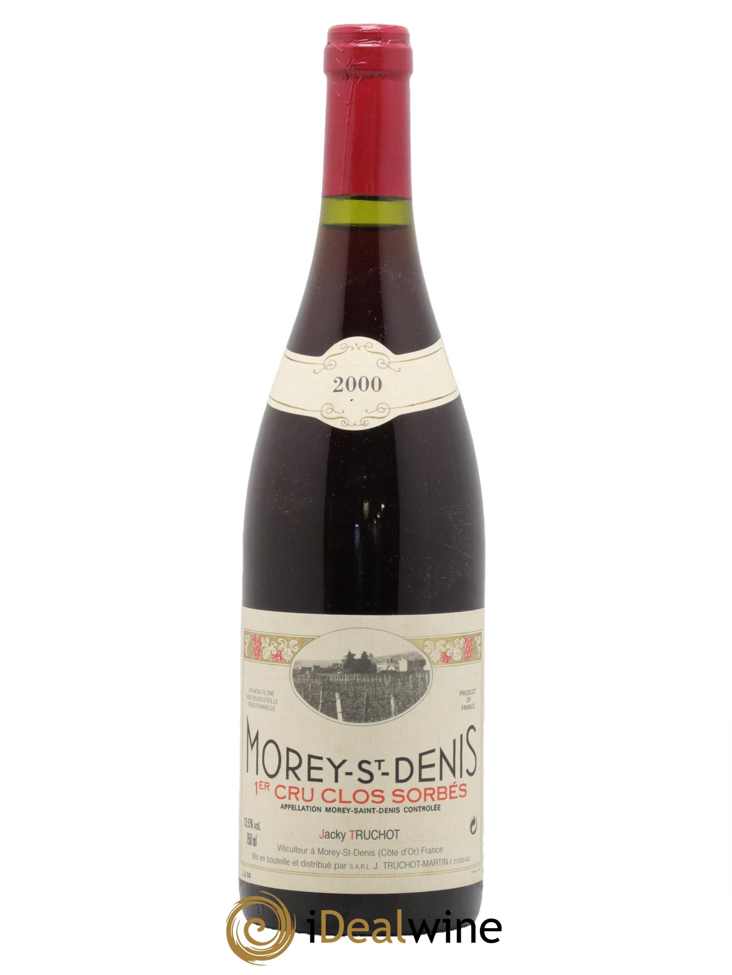 Morey Saint-Denis 1er Cru Clos Sorbés  Jacky Truchot 2000 - Lot de 1 bouteille - 0