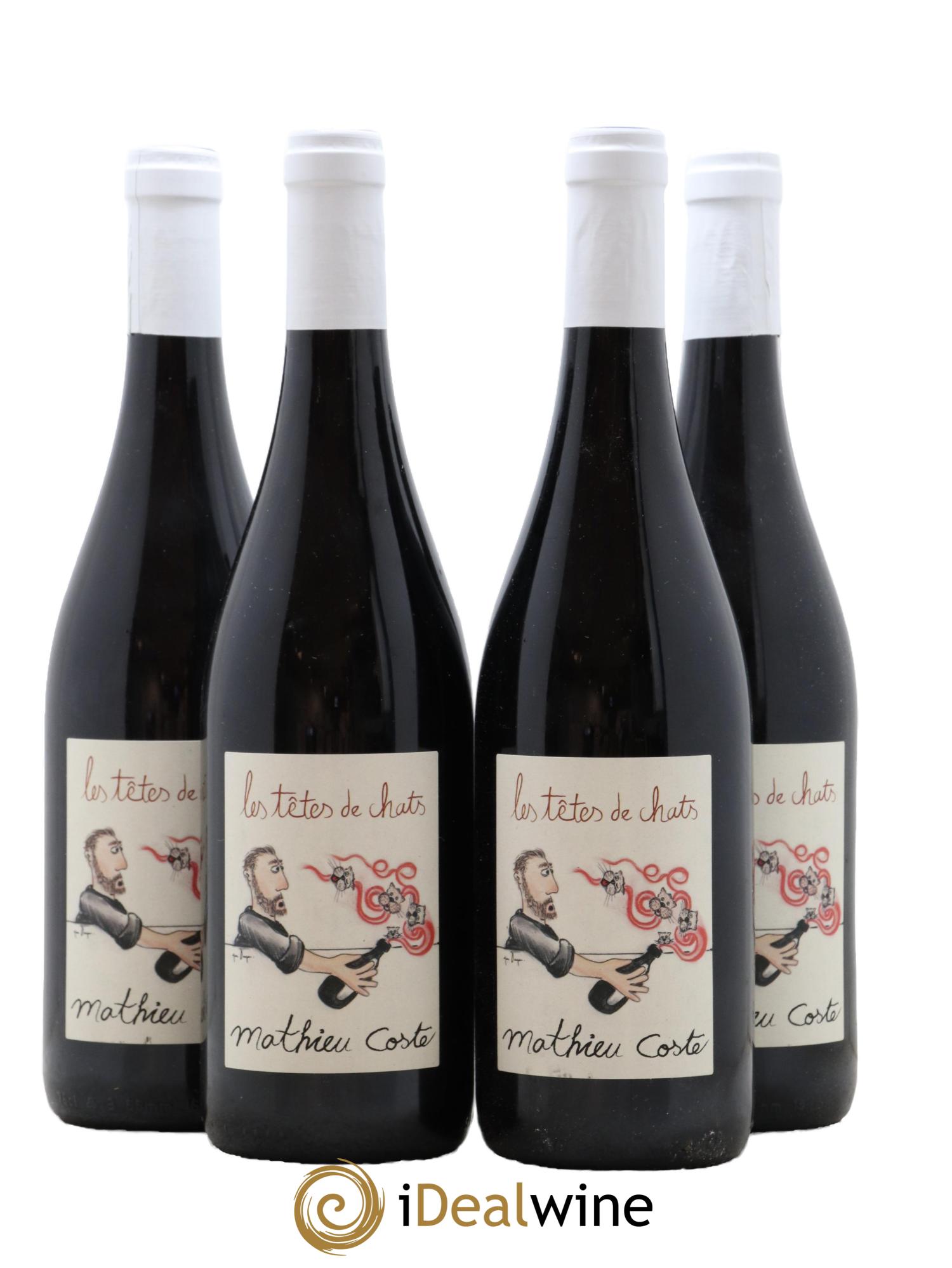 Vin de France Tetes De Chats Mathieu Coste 2014 - Lot de 4 bouteilles - 0