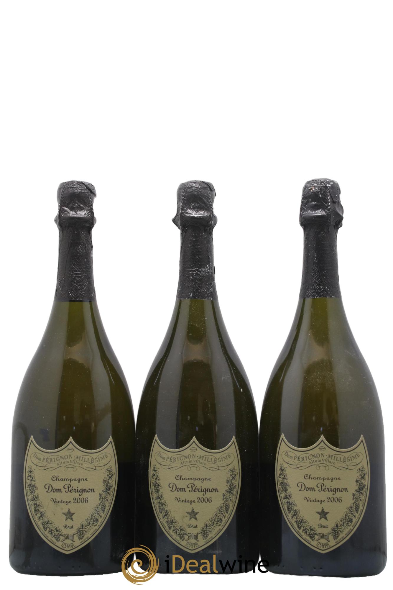 Brut Dom Pérignon 2006 - Lot of 3 bottles - 0